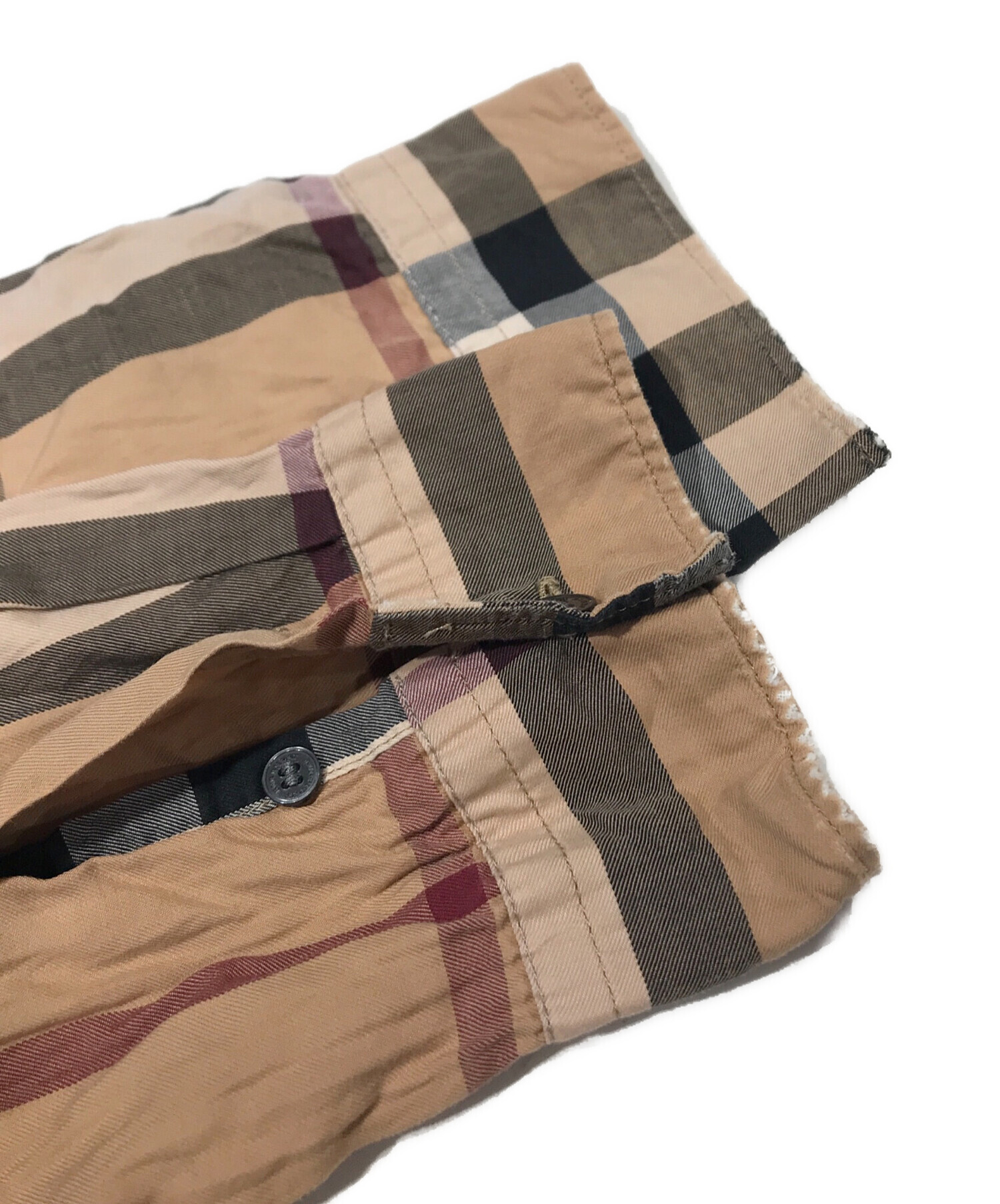 中古・古着通販】BURBERRY BRIT (バーバリーブリット) ノバチェックシャツ ブラウン サイズ:L｜ブランド・古着通販  トレファク公式【TREFAC FASHION】スマホサイト