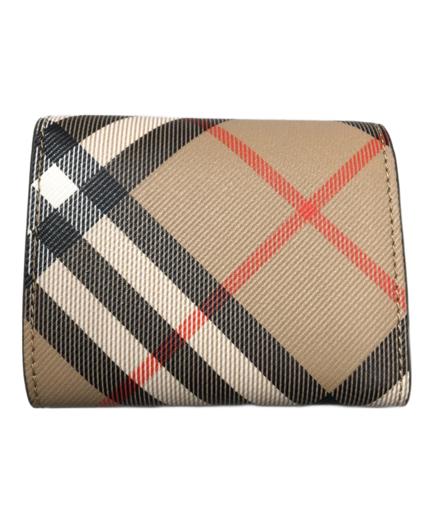 中古・古着通販】BURBERRY (バーバリー) ノバチェック 2つ折り財布 ブラウン｜ブランド・古着通販 トレファク公式【TREFAC  FASHION】スマホサイト