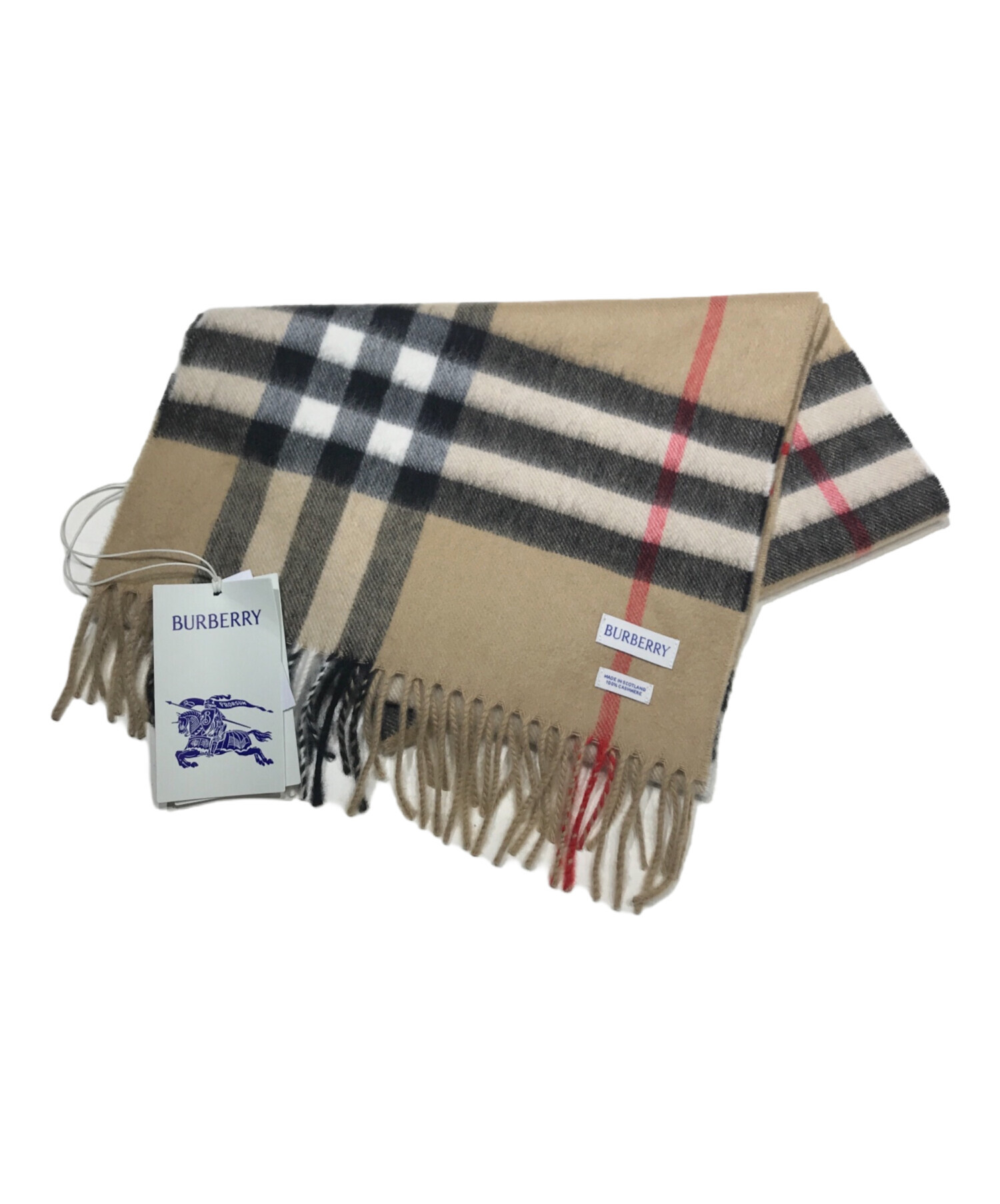 中古・古着通販】BURBERRY (バーバリー) ノバチェック カシミヤストール ブラウン 未使用品｜ブランド・古着通販 トレファク公式【TREFAC  FASHION】スマホサイト