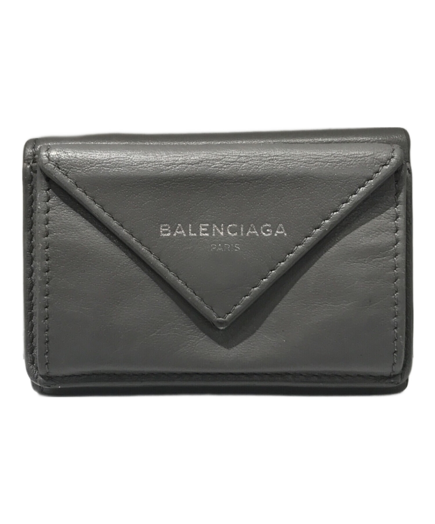 中古・古着通販】BALENCIAGA (バレンシアガ) ペーパーミニウォレット グレー｜ブランド・古着通販 トレファク公式【TREFAC  FASHION】スマホサイト