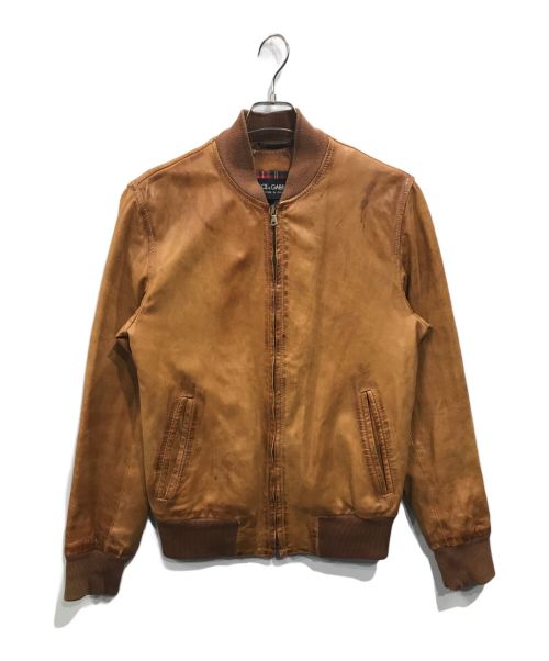 中古・古着通販】DOLCE & GABBANA (ドルチェ＆ガッバーナ) レザーブルゾン ブラウン サイズ:46｜ブランド・古着通販  トレファク公式【TREFAC FASHION】スマホサイト