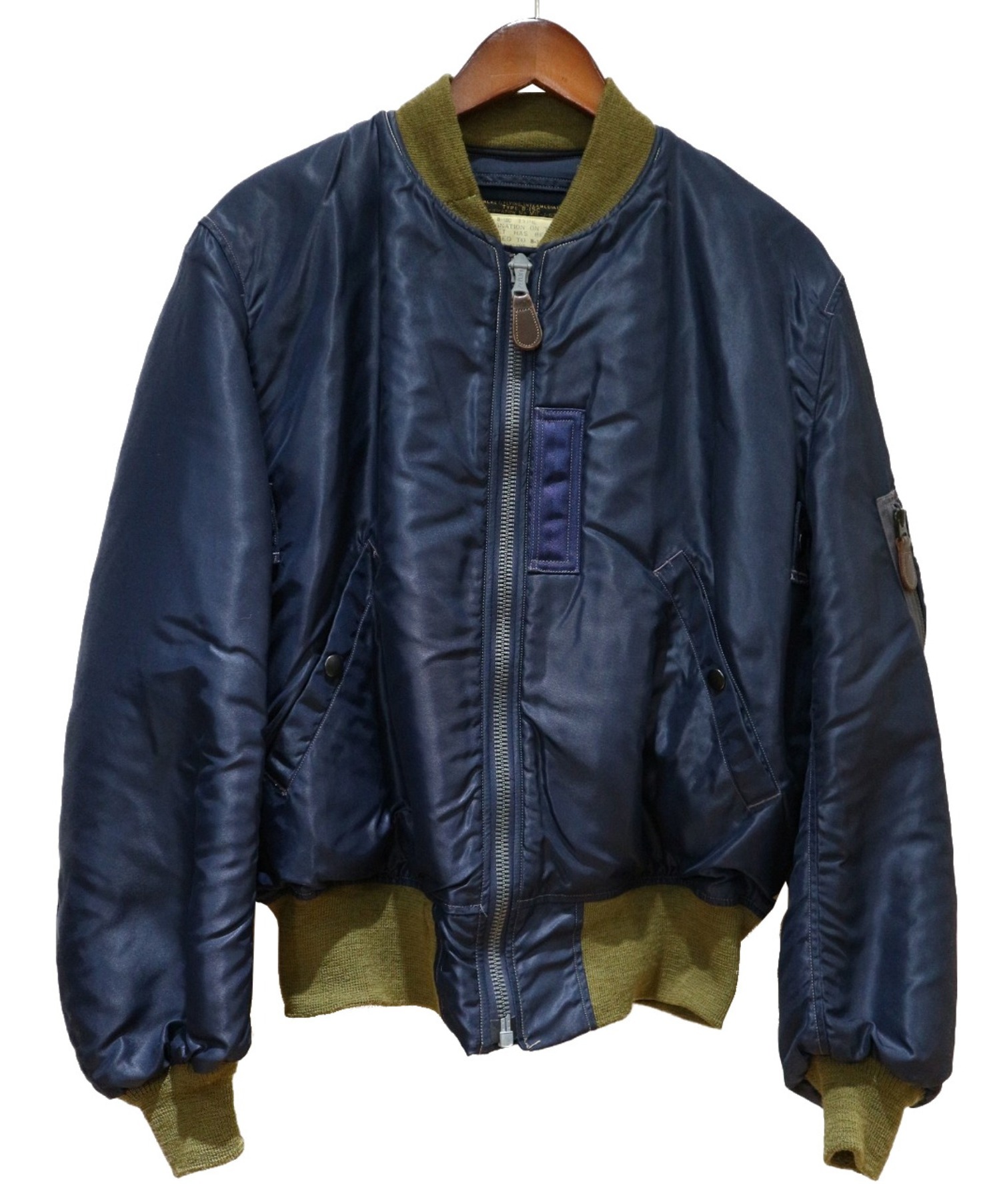 Buzz Ricksons (バズリクソンズ) B-15C(MOD) 実名復刻MIDWEST FUR & G ネイビー サイズ:38(M)