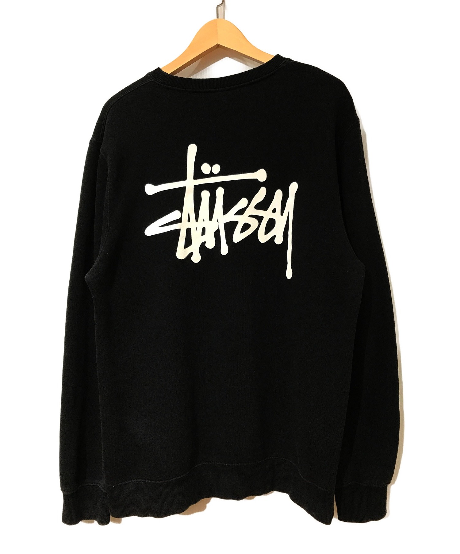 stussy (ステューシー) ロゴスウェット ブラック サイズ:M