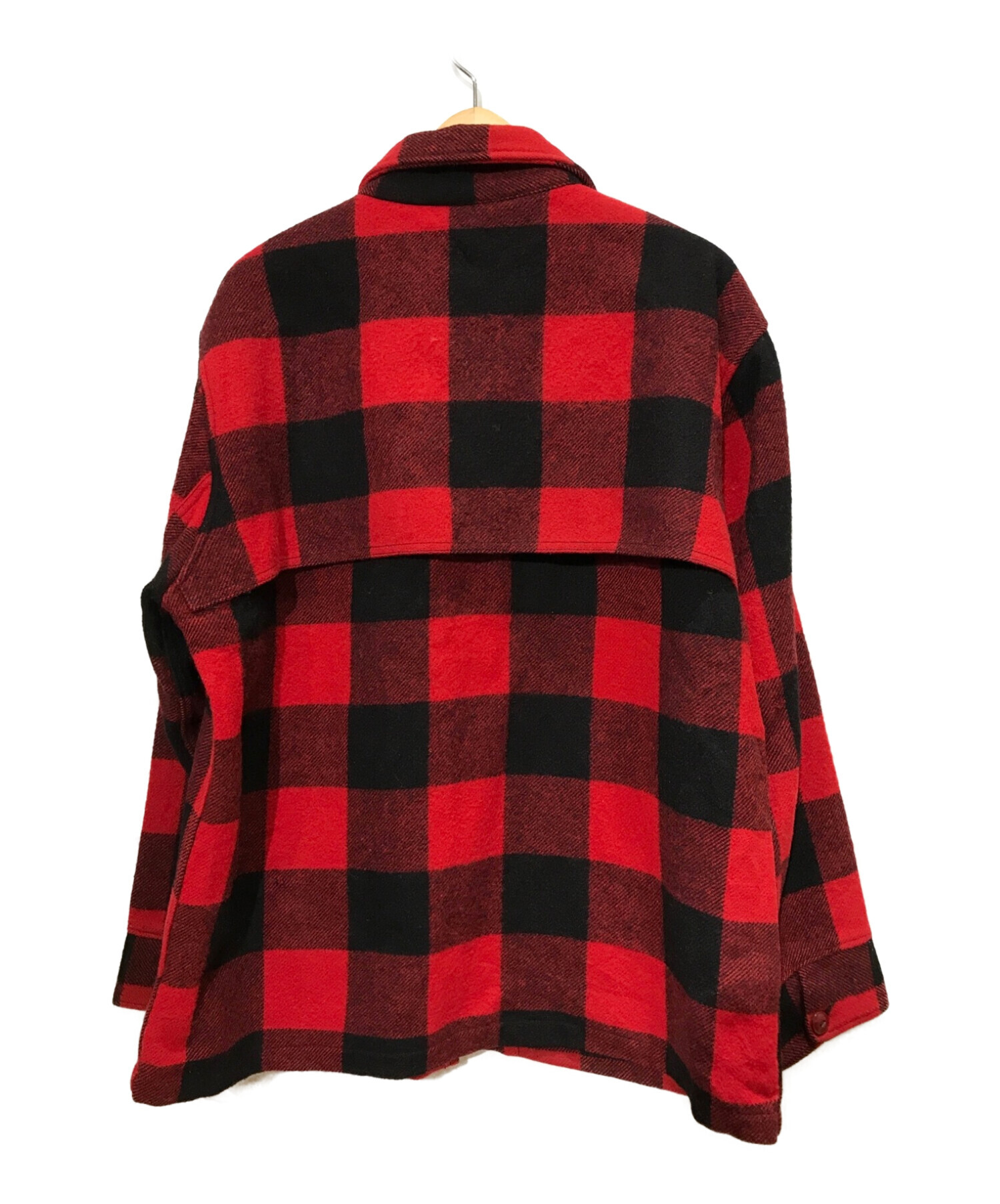 Woolrich Woolen Mills (ウールリッチウーレンミルズ) バッファローチェックウールジャケット レッド  サイズ:不明(下記サイズをご確認下さい）