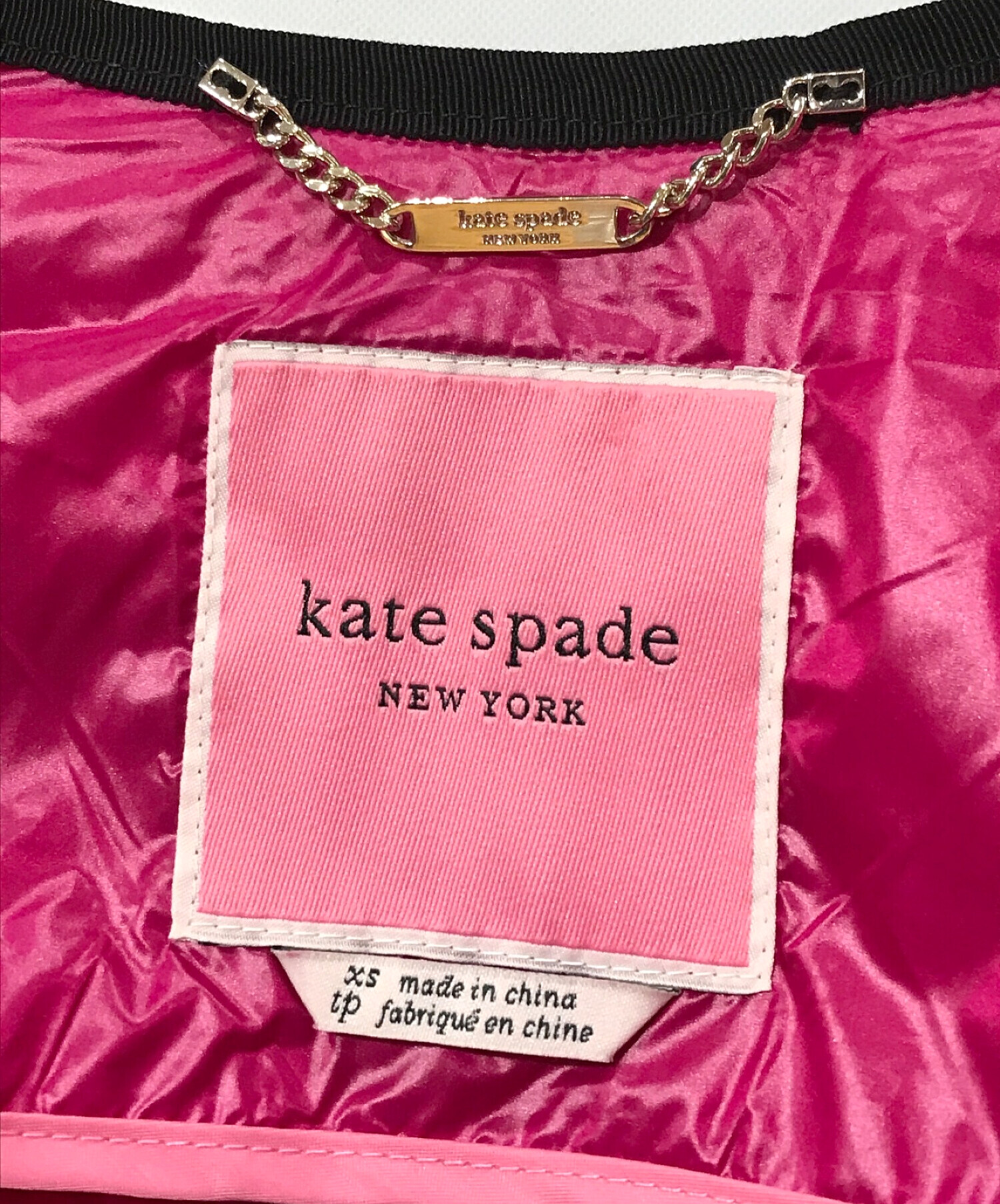 Kate Spade (ケイトスペード) ダウンジャケット ピンク サイズ:XS