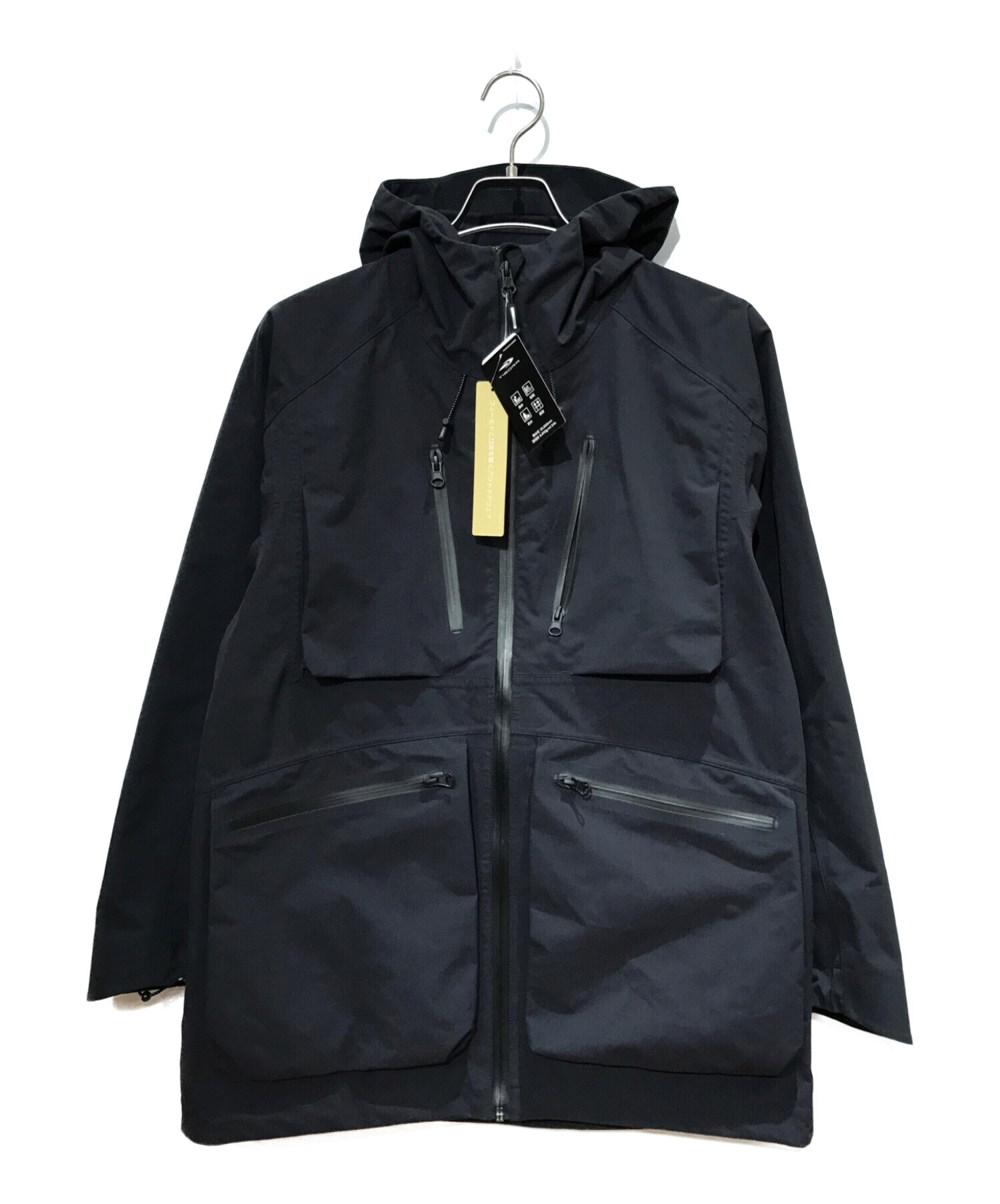 TIGORA (ティゴラ) アウトドア レインジャケット ブラック サイズ:M