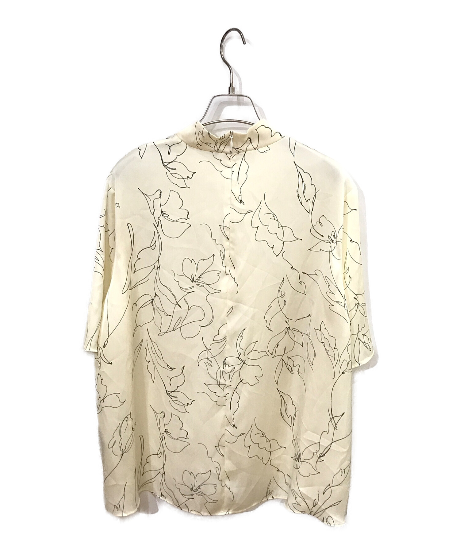 theory luxe (セオリーリュクス) 22ss LINE FLOWER PRINT/APIMNブラウス アイボリー サイズ:SIZE 038