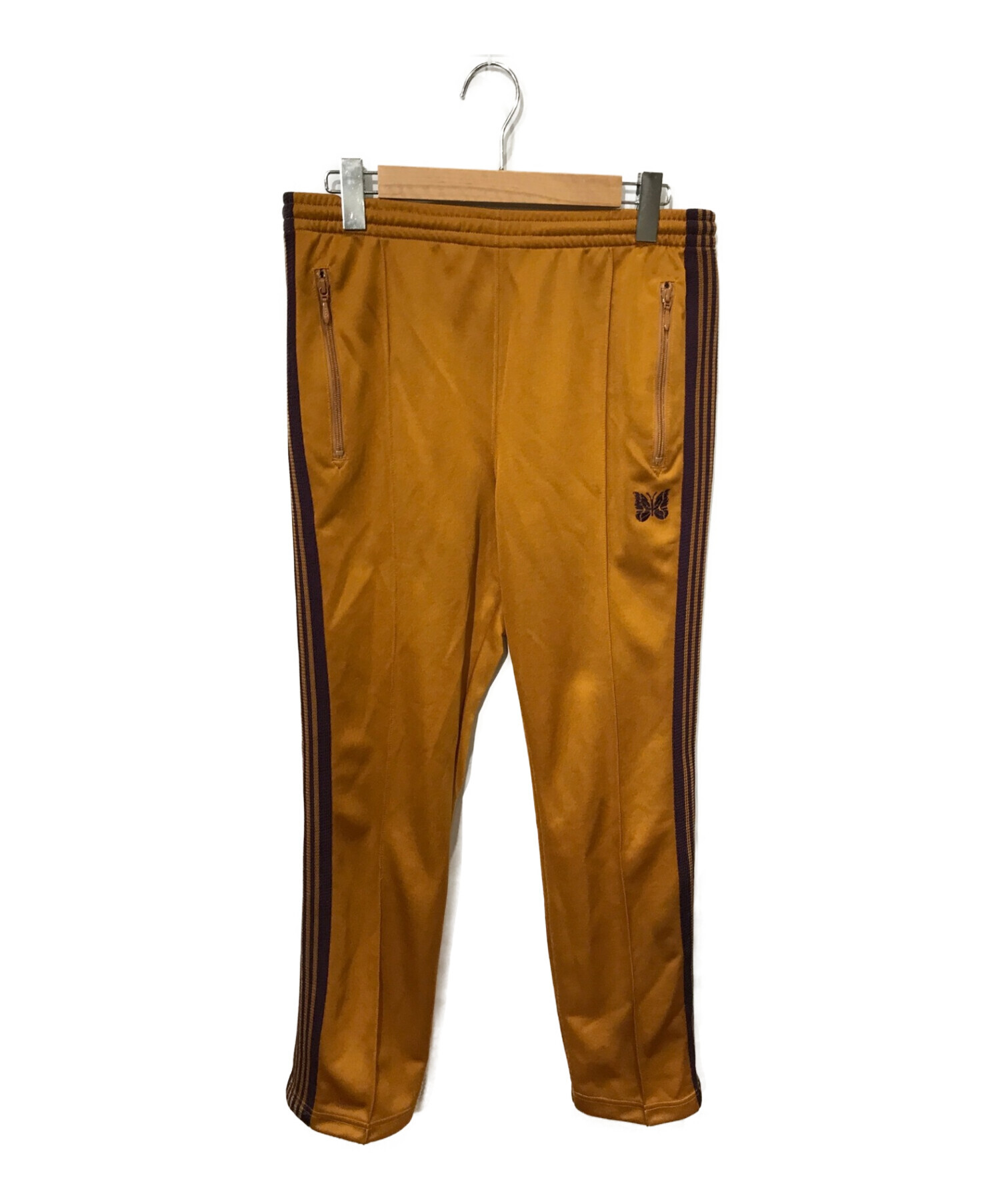 Needles (ニードルス) Narrow Track Pant - Poly Smooth ブラウン サイズ:S