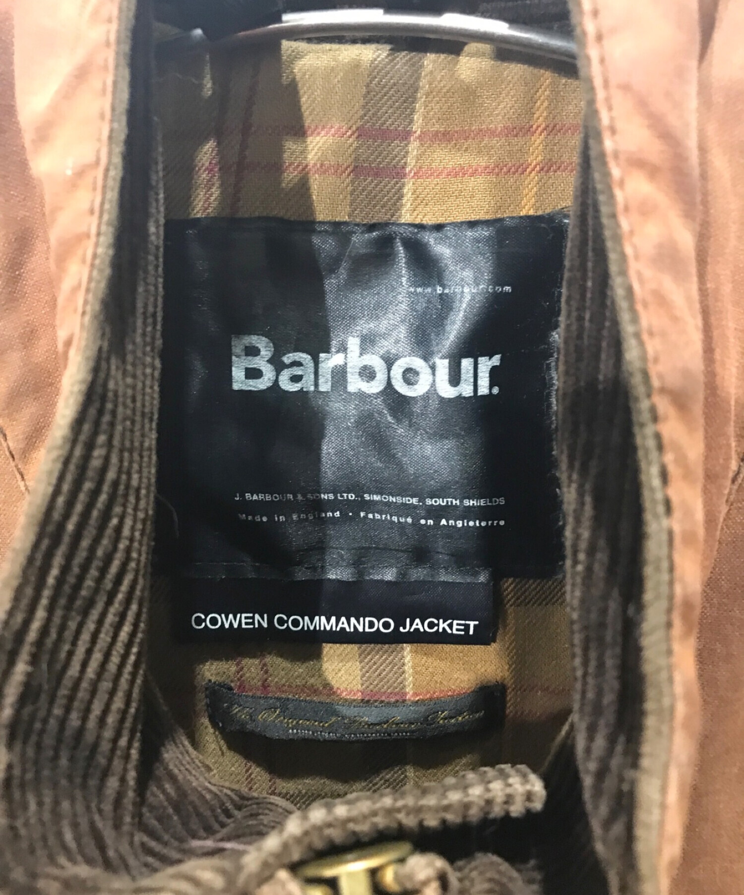 Barbour (バブアー) COWEN COMMANDO JACKET ブラウン サイズ:C40/102CM