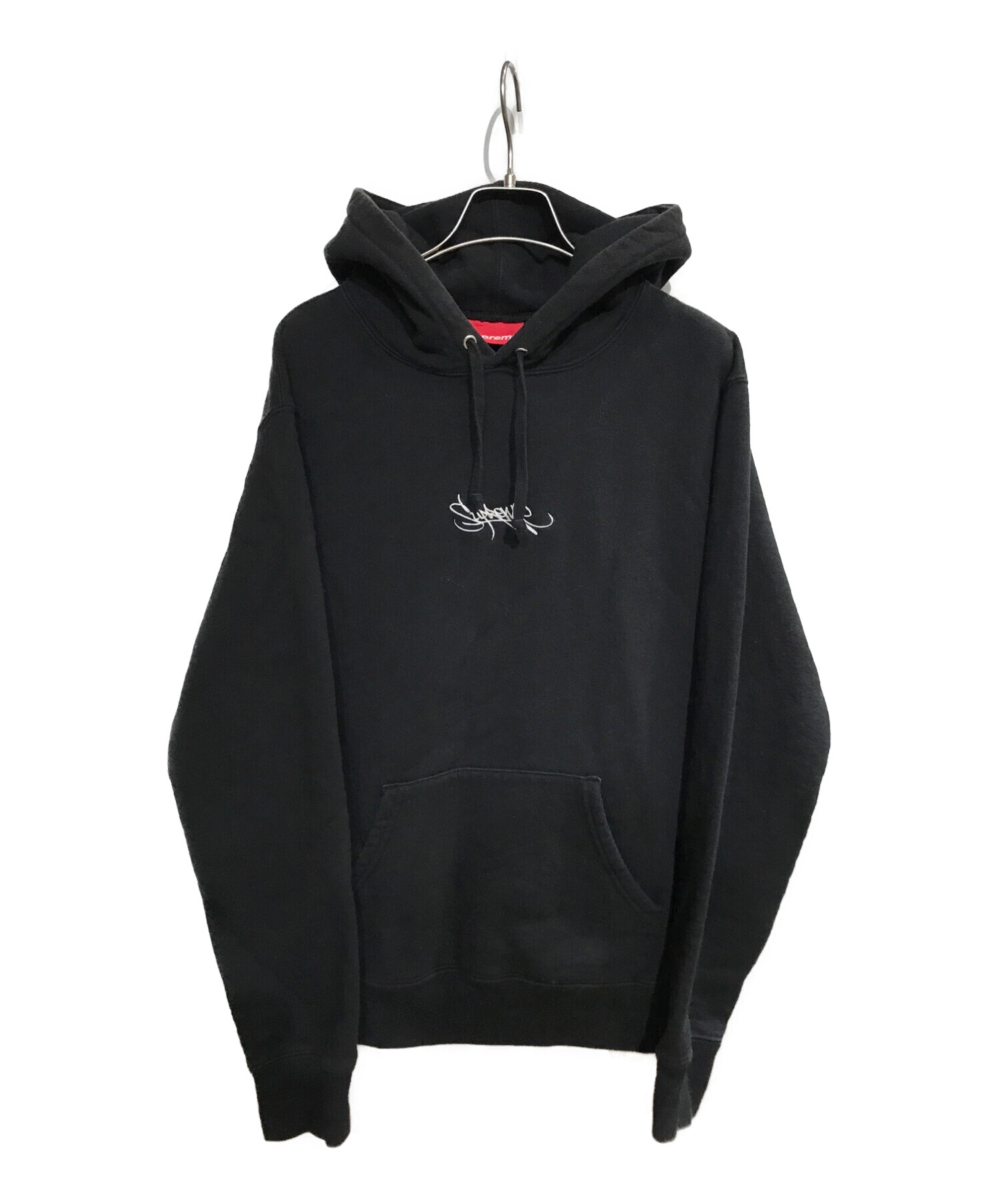 Supreme Tag Logo Hooded Sweatshirt Black