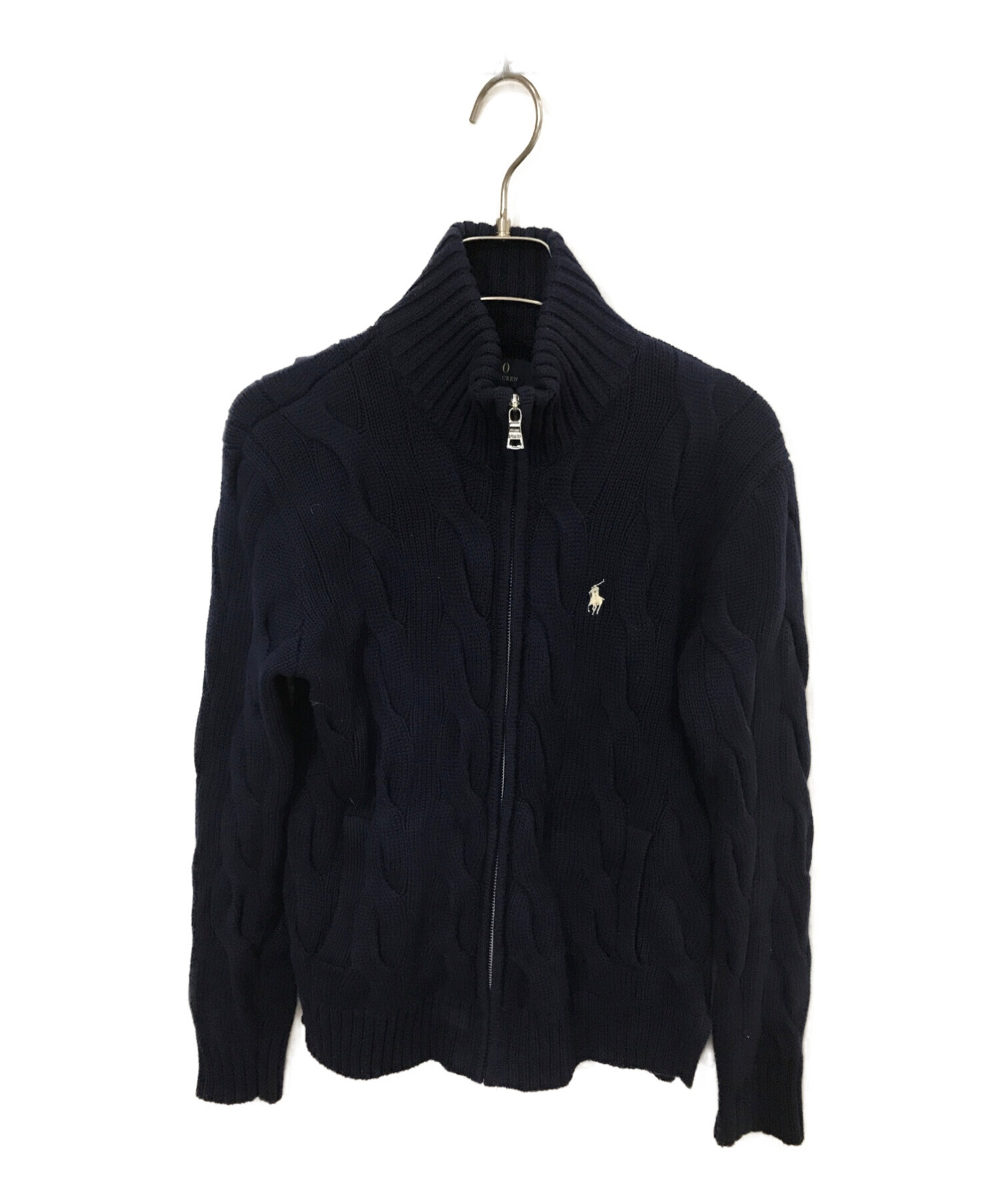 POLO RALPH LAUREN (ポロ・ラルフローレン) ジップニット ネイビー サイズ:XS