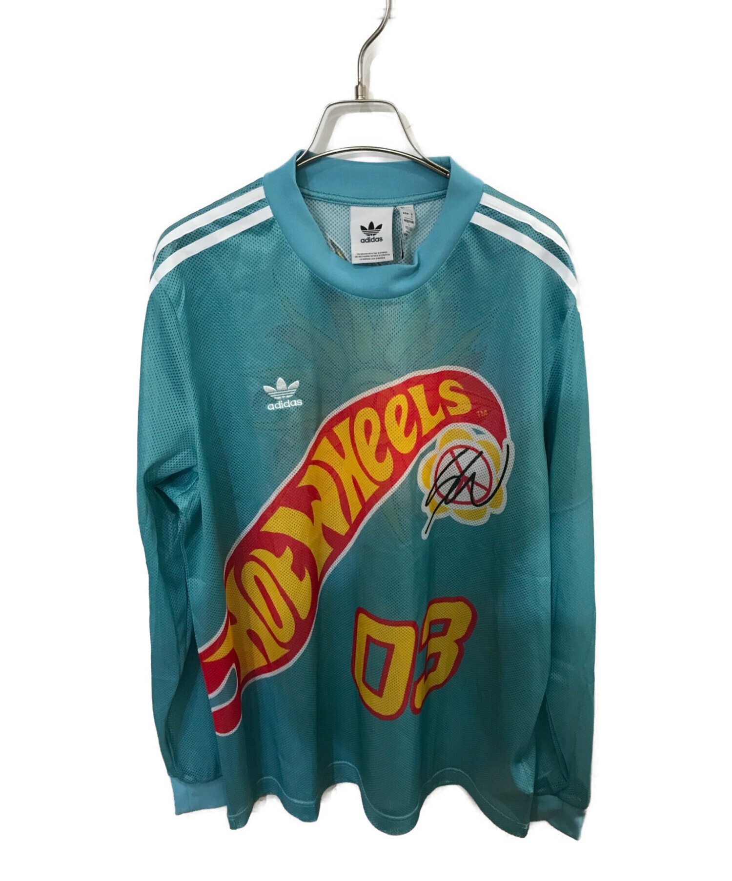 adidas (アディダス) 22AW Sean Wotherspoon x Hot Wheels MESH LS MINT TON スカイブルー  サイズ:Ｌ