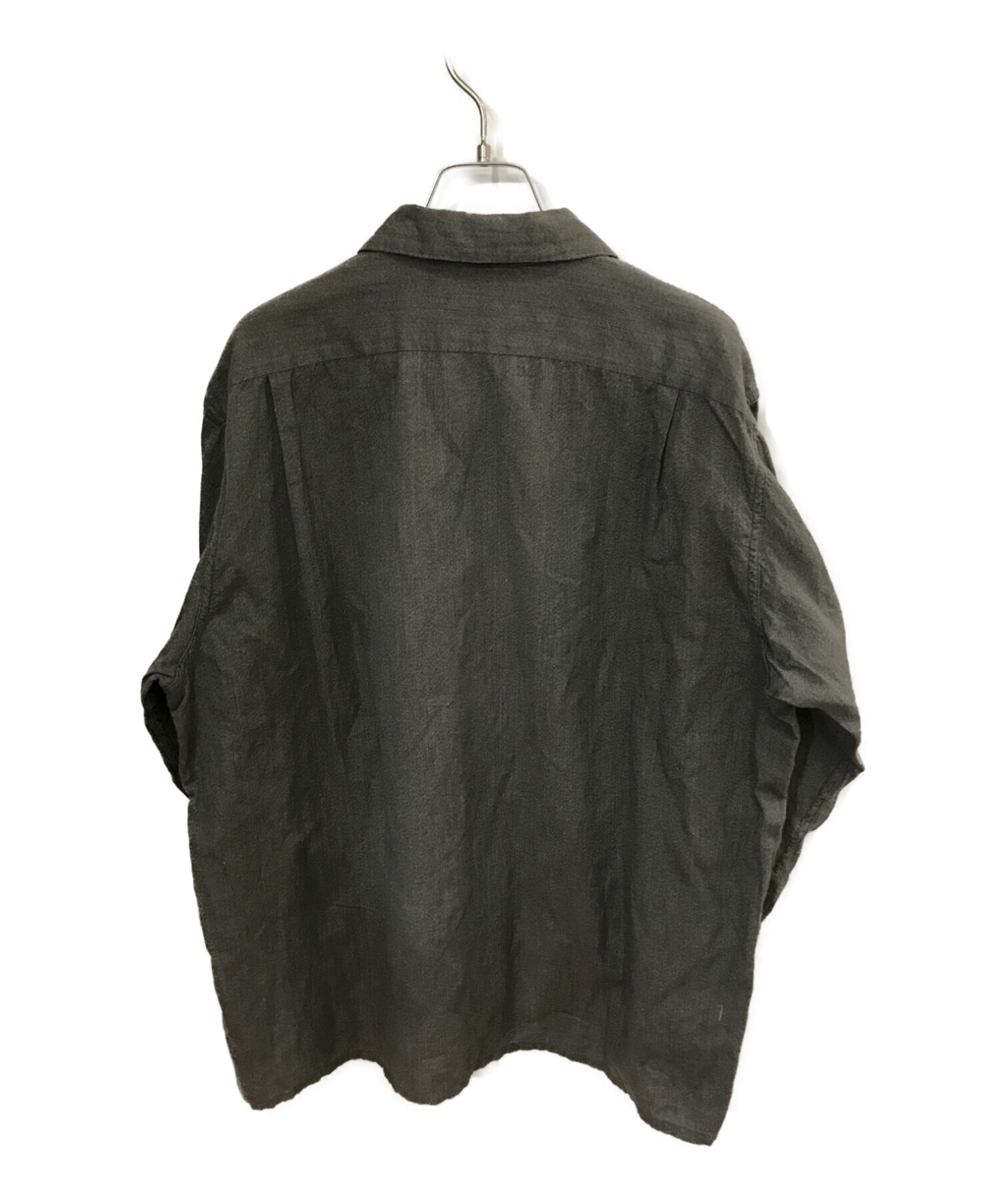 COMOLI (コモリ) ヨリ杢オープンカラーシャツ グレー サイズ:2