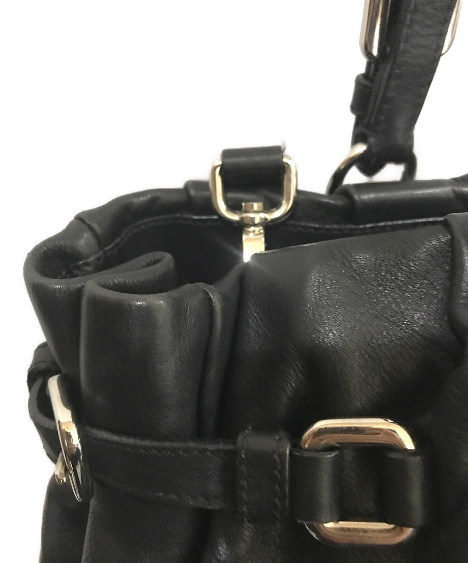 中古・古着通販】PRADA (プラダ) 2WAYレザーバッグ ブラック｜ブランド