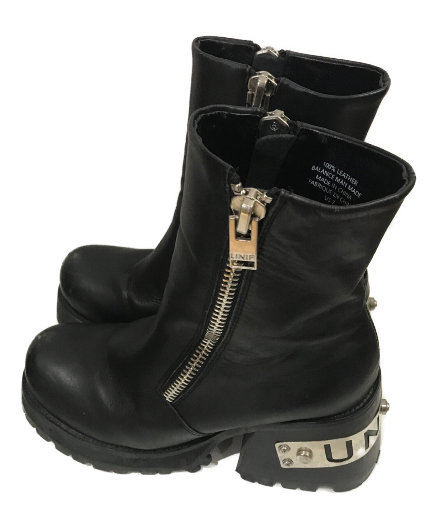 UNIF ブーツ ブラック 26.0cm - ブーツ