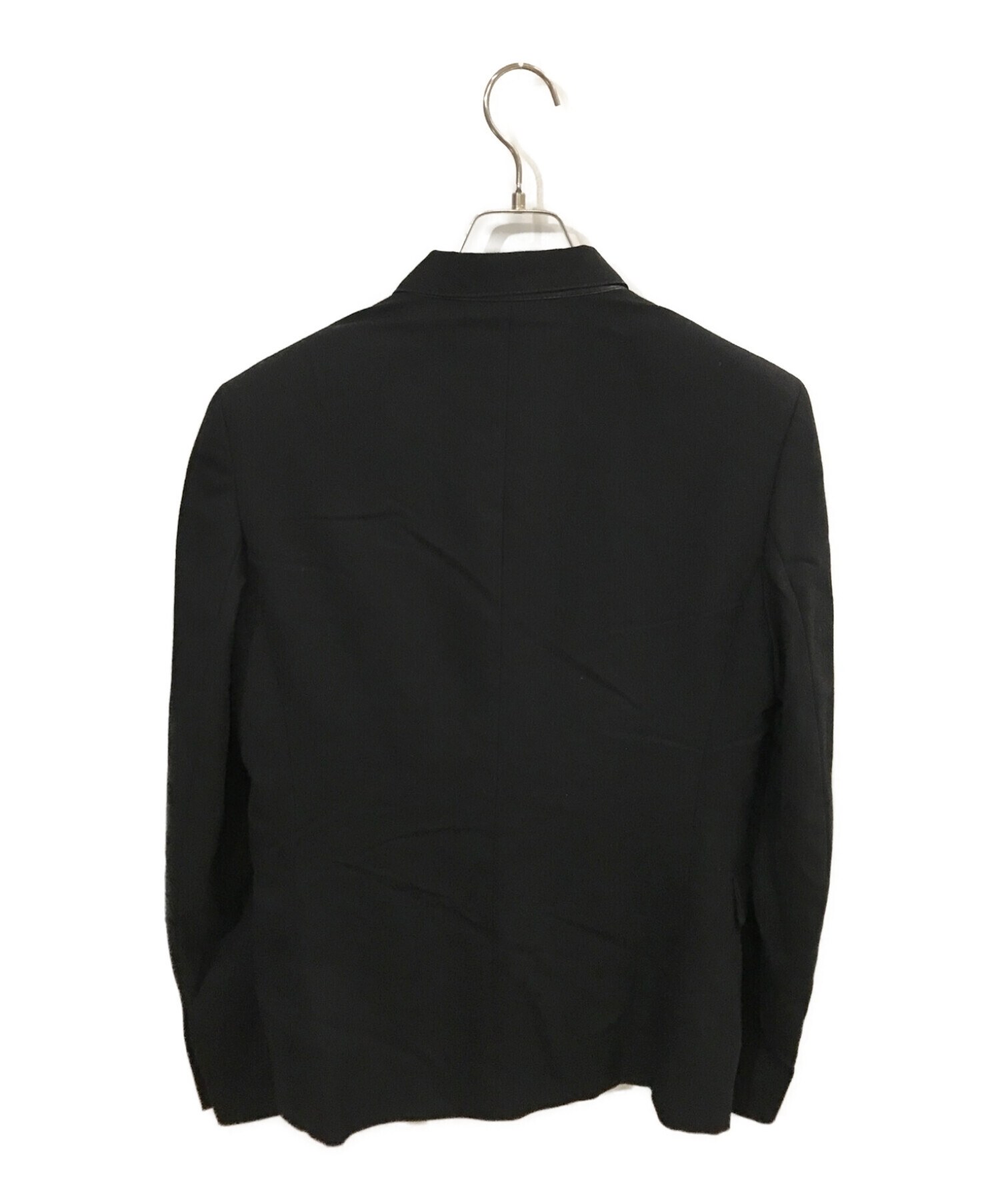KRIS VAN ASSCHE (クリス ヴァン アッシュ) ハーフジップデザインジャケット ブラック サイズ:44