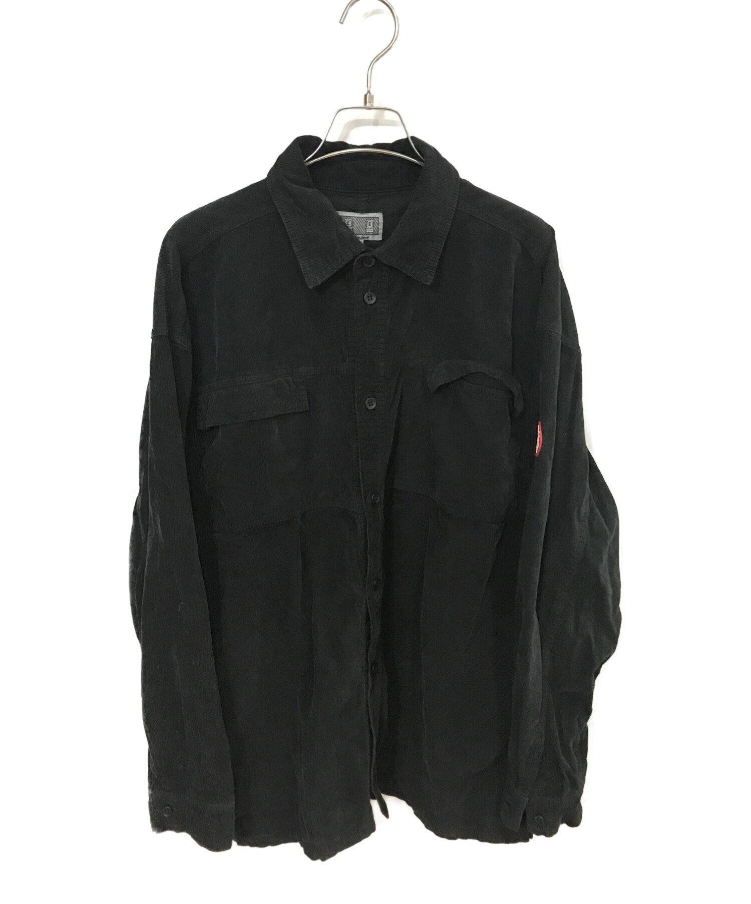 C.E (シーイー) OVERDYE SWITCH CUT CORD SHIRT ブラック サイズ:L