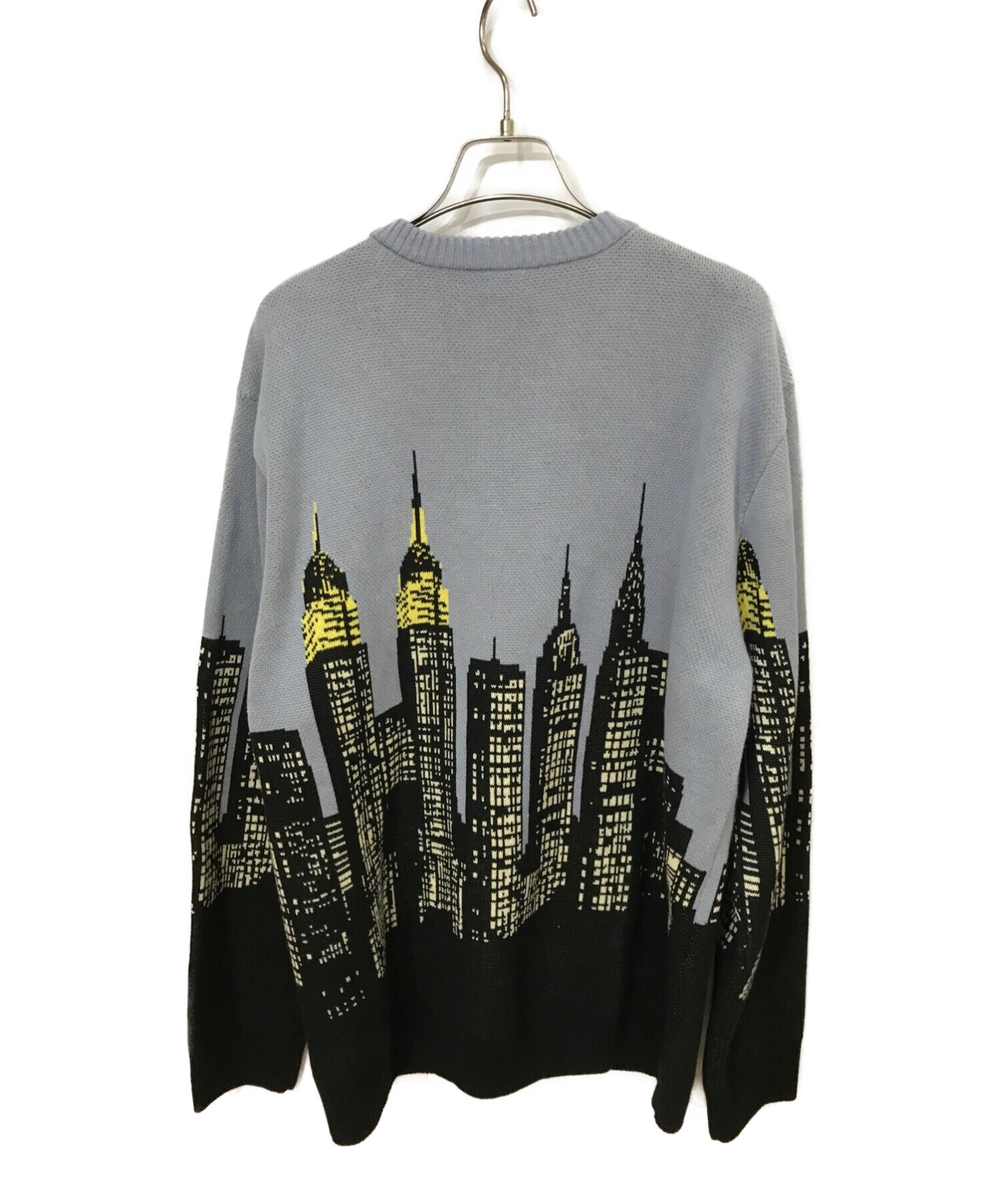 HUF (ハフ) SKYLINE CREW SWEATER ブルー サイズ:L