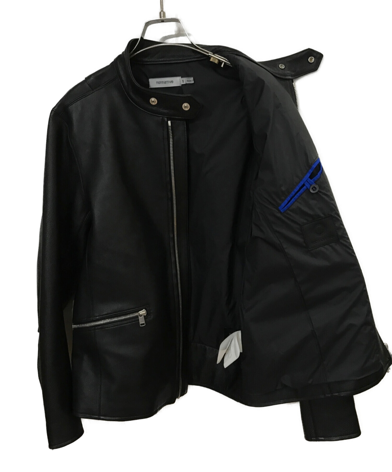 最先端 ノンネイティブ 20AW RIDER LEATHER COW BLOUSON ジャケット 