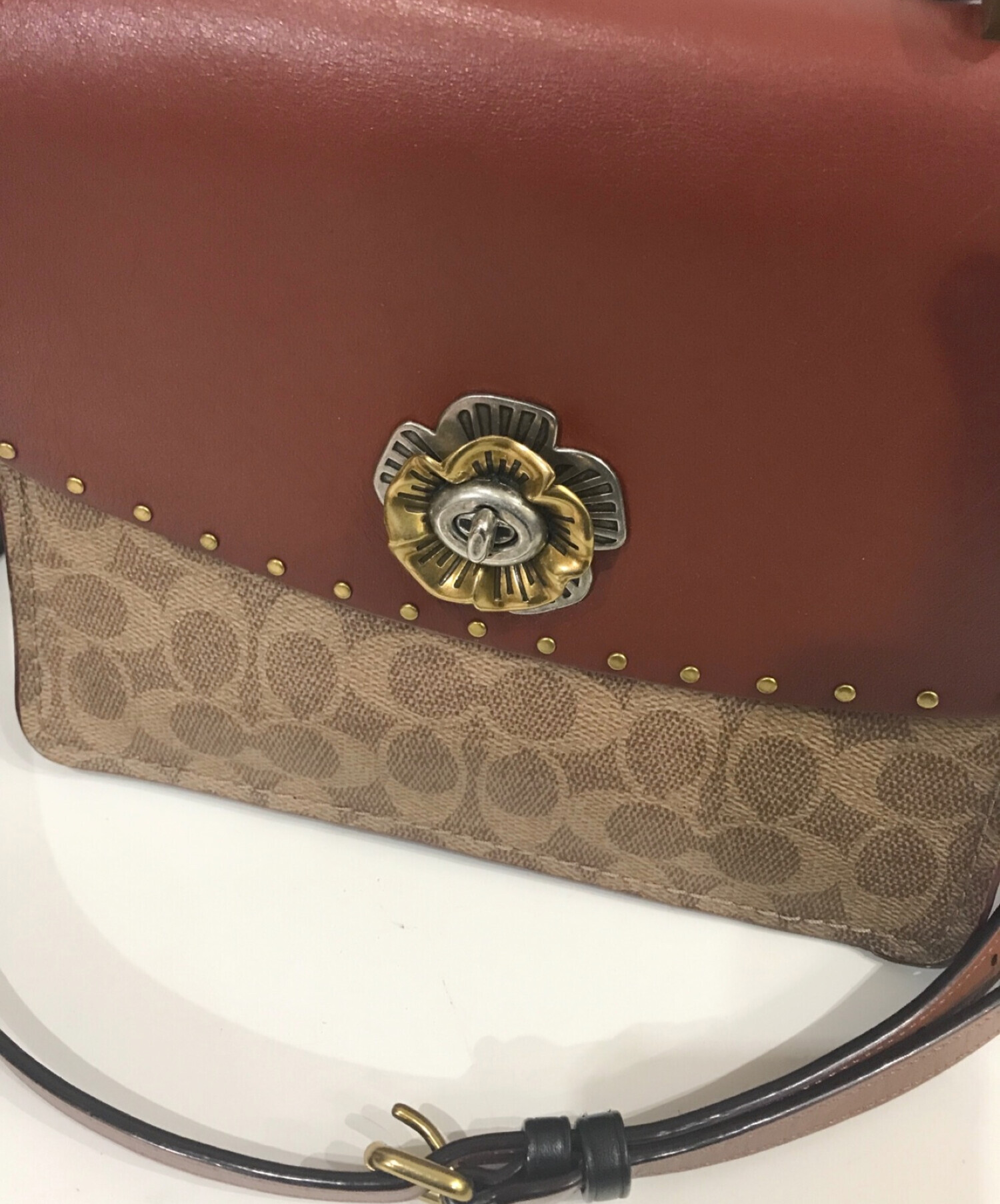 COACH (コーチ) パーカートップハンドル ブラウン