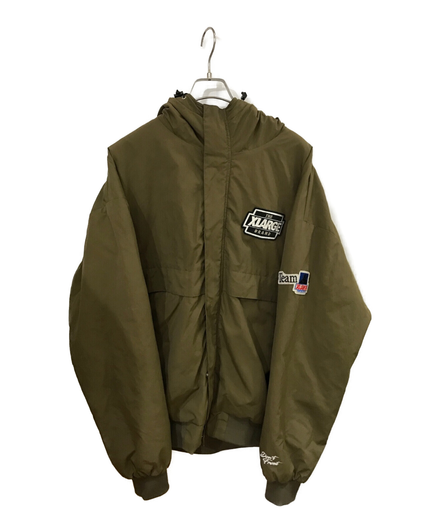 XLARGE エクストララージ NYLON PUFFER JACKET ブラウン-