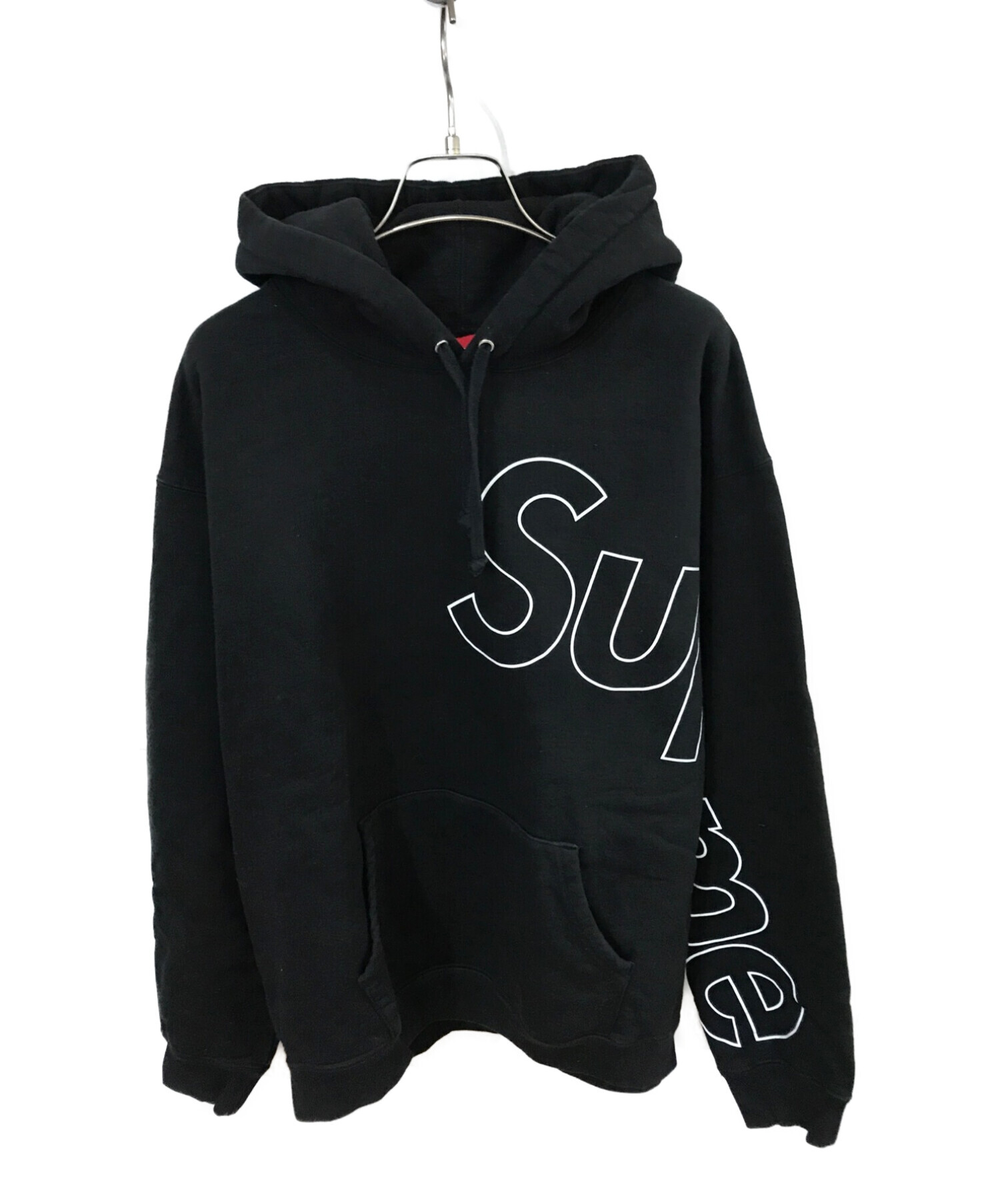 Supreme (シュプリーム) Reflective Hooded Sweatshirt ブラック サイズ:M