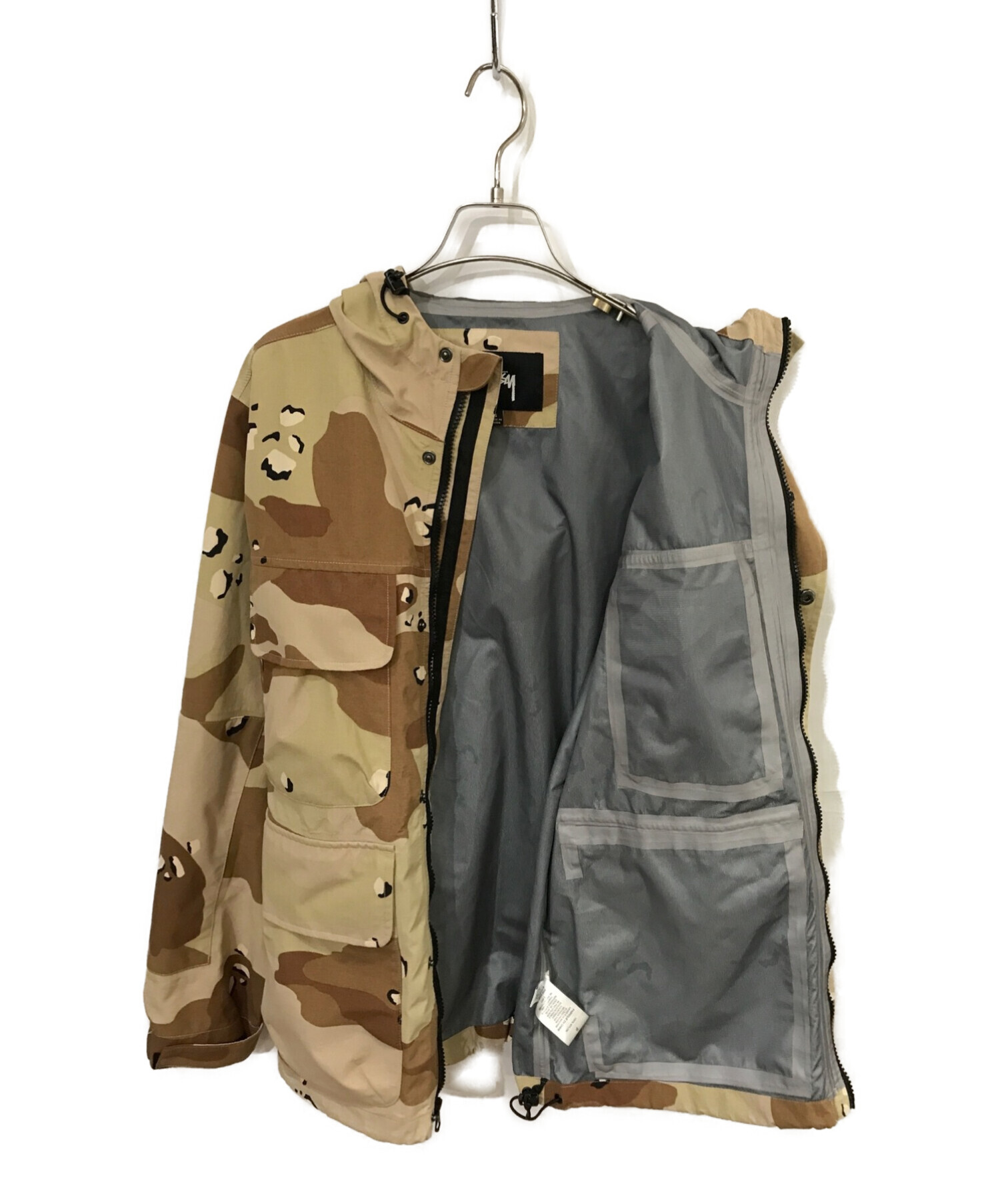 stussy (ステューシー) CAMO TAPED SEAM FIELD JACKET ブラウン サイズ:S