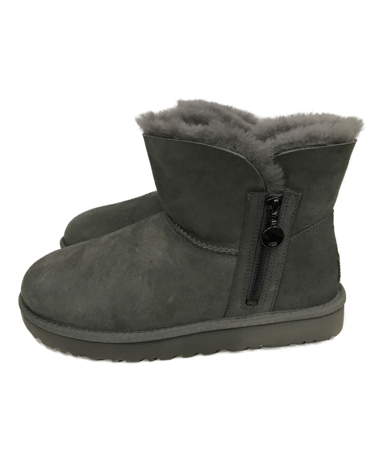 中古・古着通販】UGG (アグ) ムートンブーツ グレー サイズ:25cm