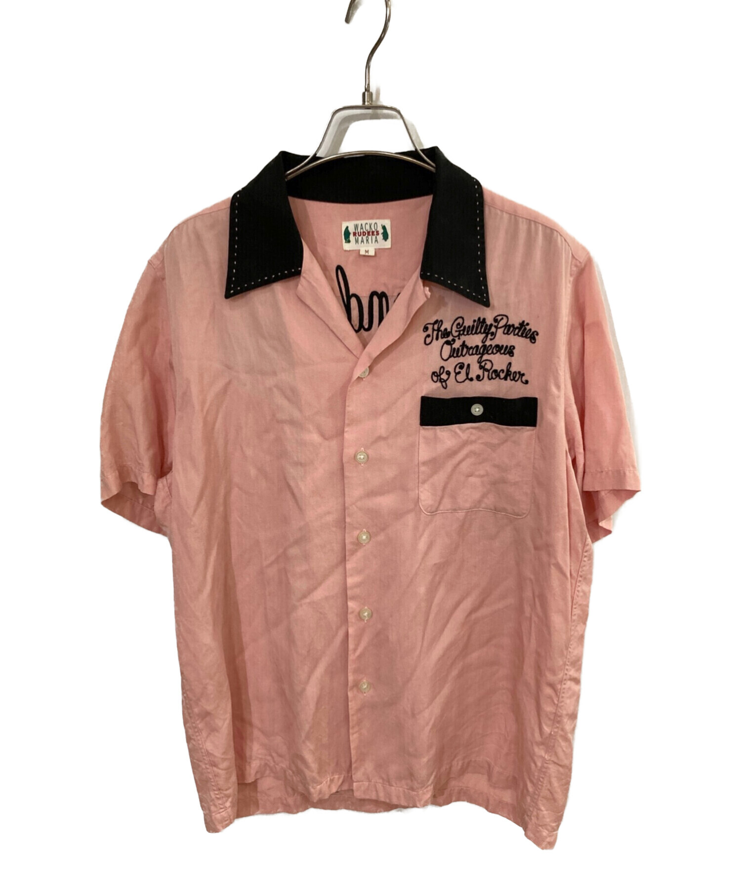 WACKO MARIA (ワコマリア) ボウリングシャツ ピンク サイズ:M