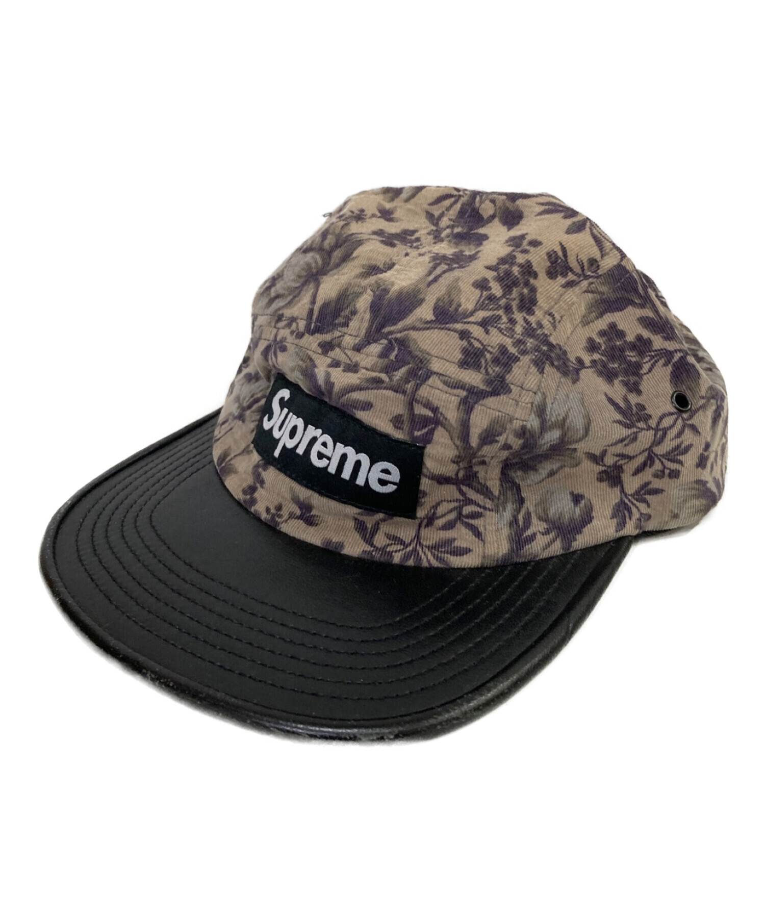 SUPREME (シュプリーム) キャップ ブラウン