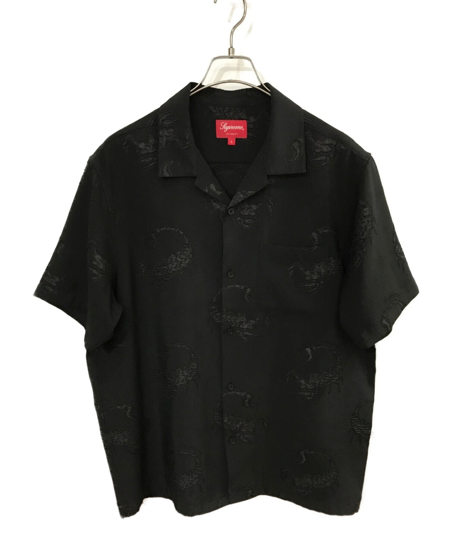 SUPREME (シュプリーム) オープンカラーシャツ ブラック サイズ:L