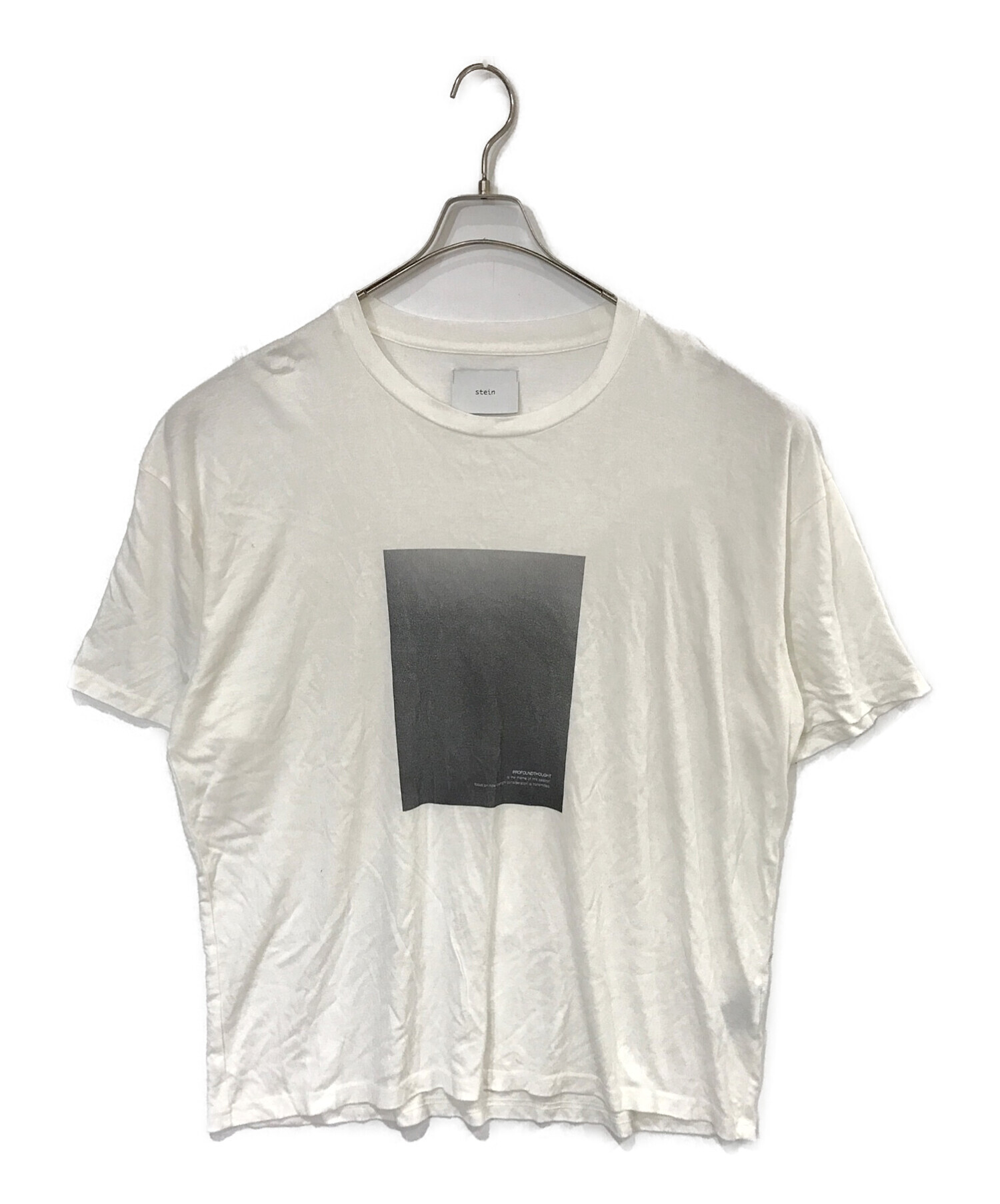 stein (シュタイン) オーバープリントTシャツ ホワイト サイズ:L