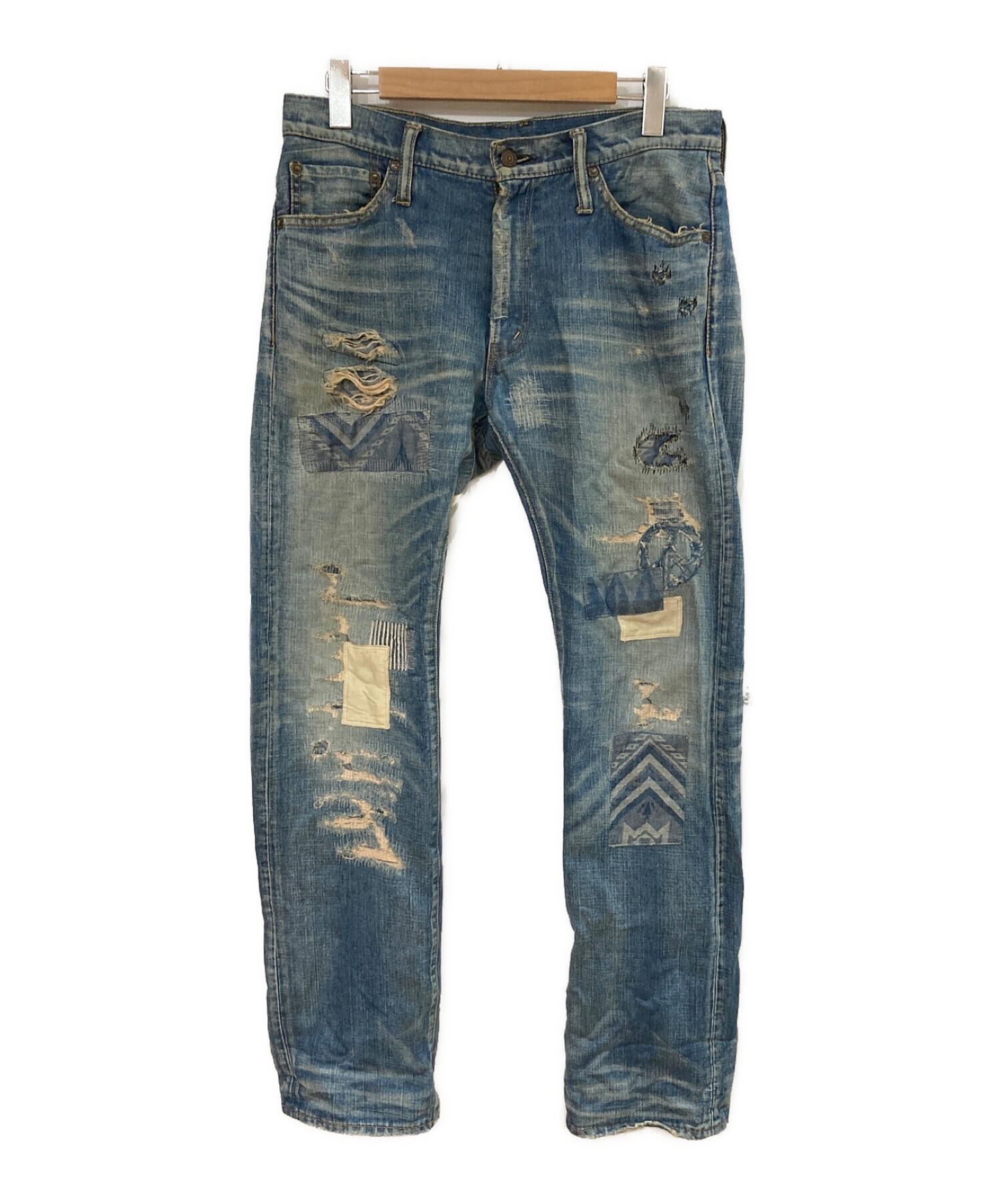 中古・古着通販】TMT (ティーエムティー) CRUSH DENIM STRAIGHT TYPE