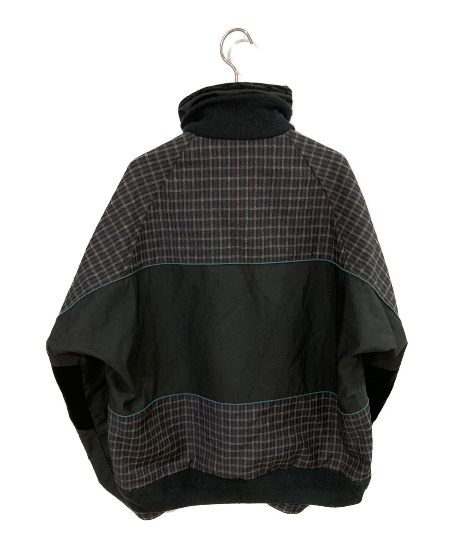 sacai (サカイ) 再構築チェックジャケット ブラック サイズ:2