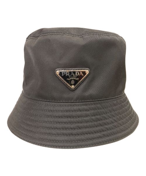 【中古・古着通販】PRADA (プラダ) バケットハット ブラック