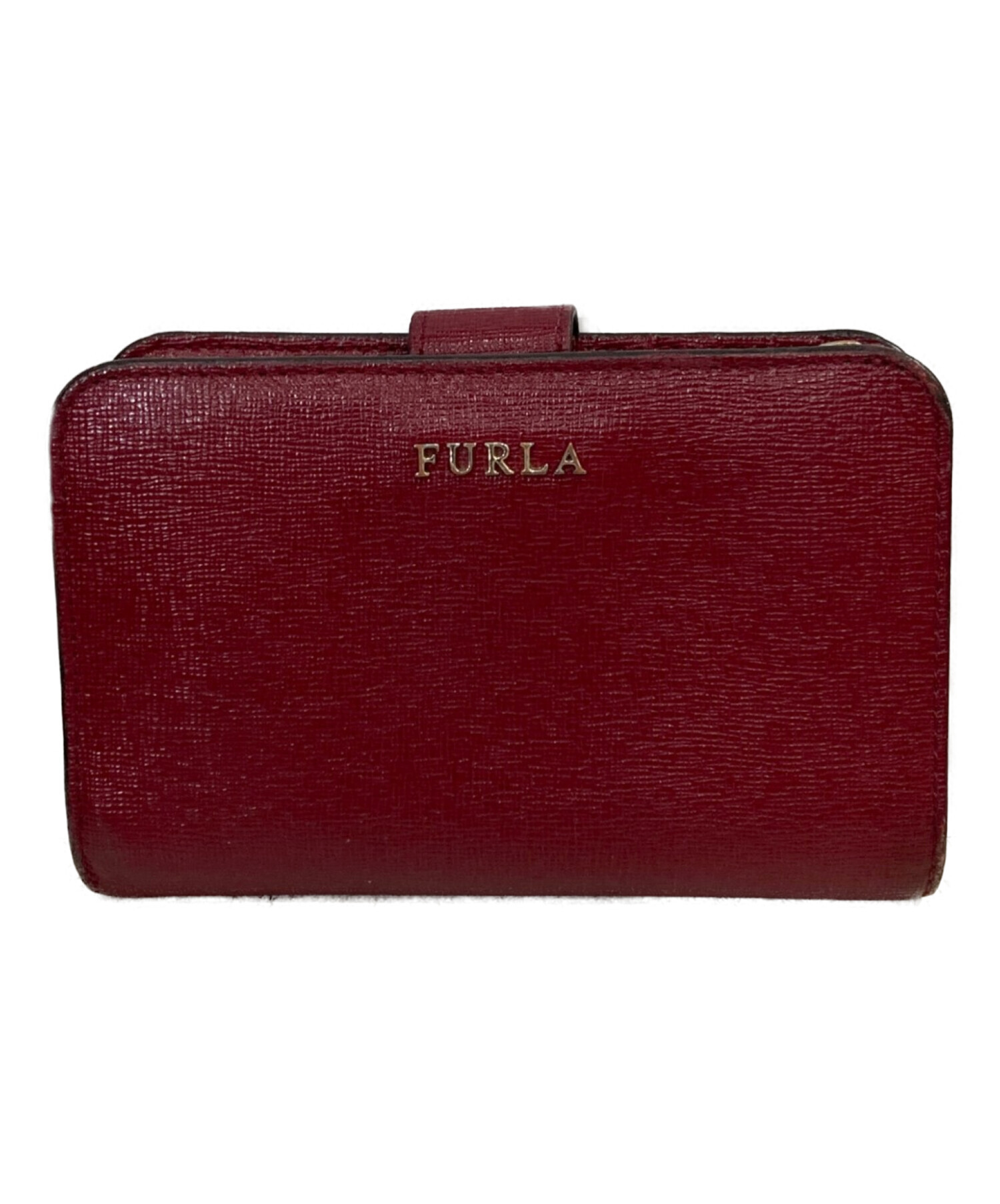 中古・古着通販】FURLA (フルラ) 2つ折り財布 ボルドー｜ブランド