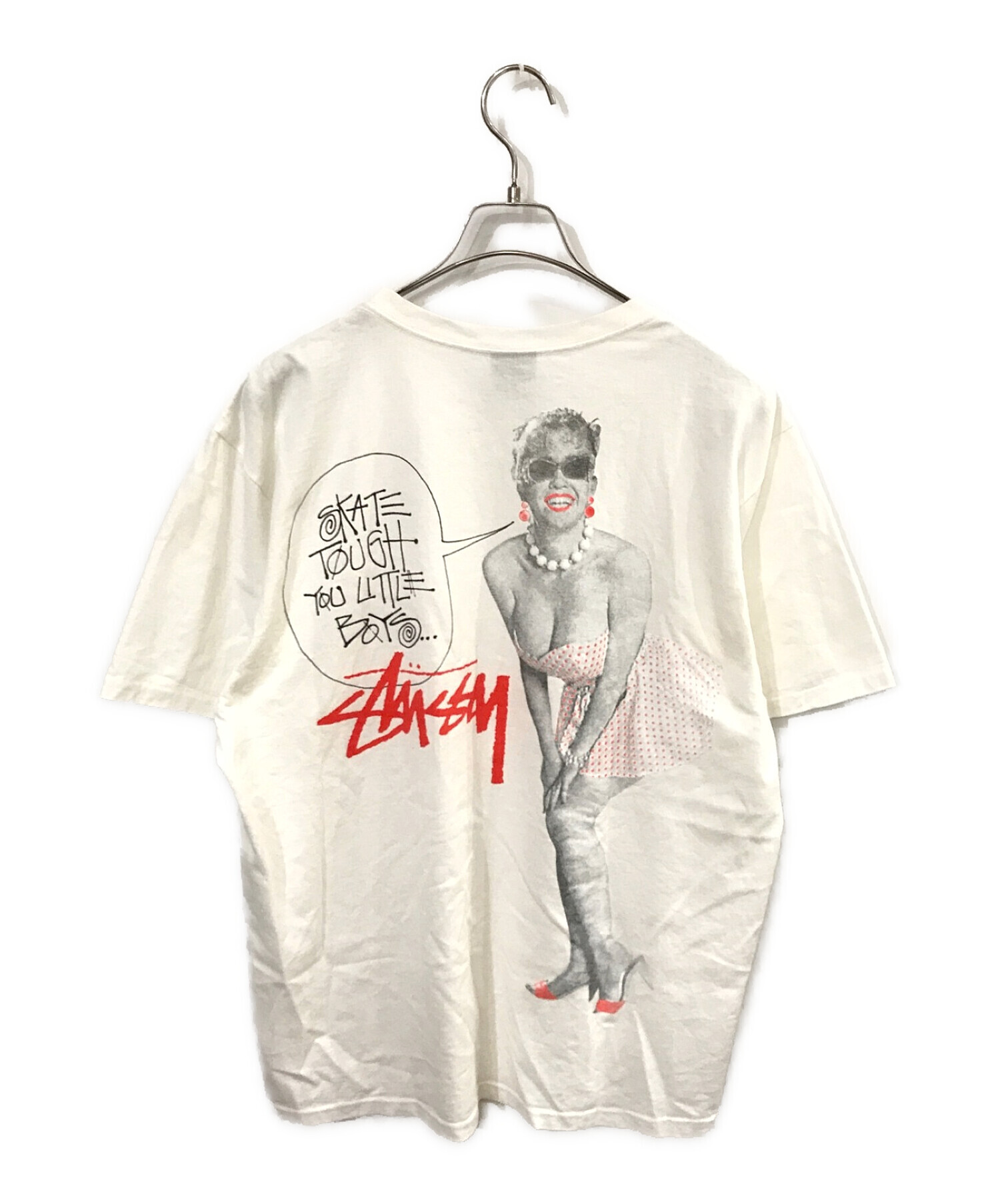 中古・古着通販】stussy (ステューシー) SKATE TOUGH TEE ホワイト