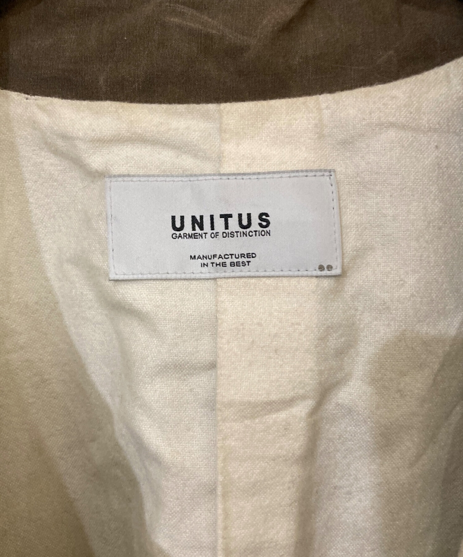 中古・古着通販】UNITUS (ユナイタス) オイルドジャケット ブラウン サイズ:2｜ブランド・古着通販 トレファク公式【TREFAC  FASHION】スマホサイト