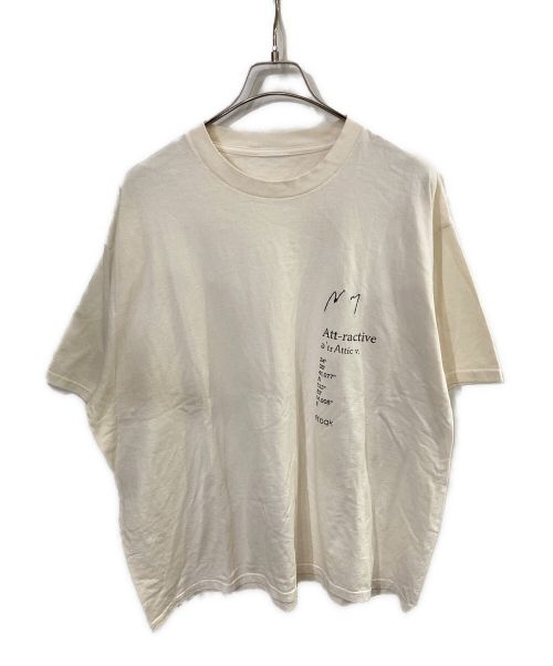 ETOQK (エトク) ANCELLM (アンセルム) ATTIC (アチック) EMBROIDERY T-SHIRT EX ベージュ サイズ:-