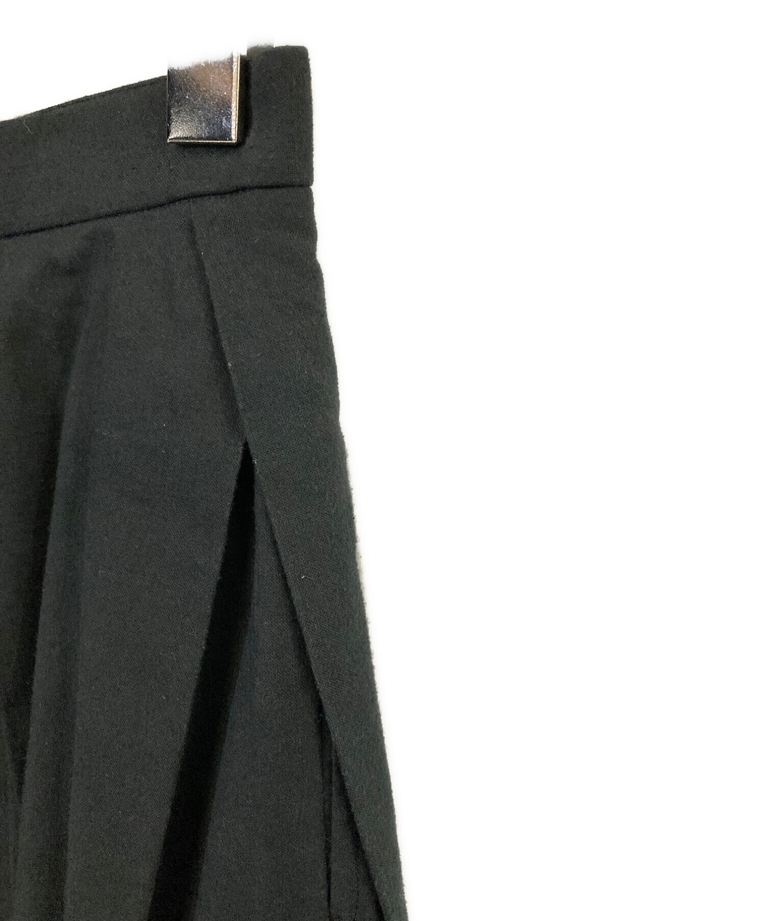 COMME des GARCONS (コムデギャルソン) プリーツスカート ブラック サイズ:S