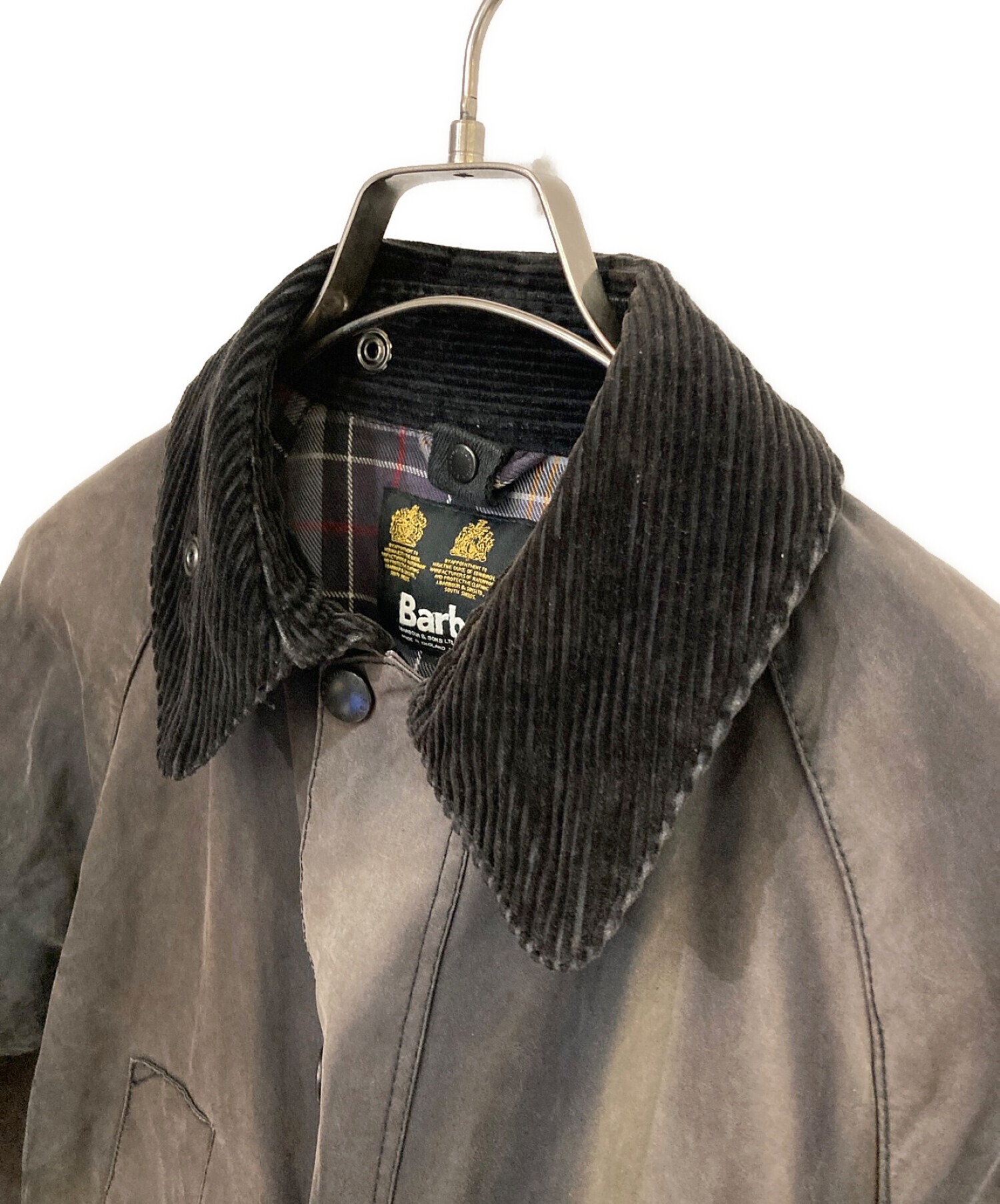 Barbour (バブアー) ビデイル オイルド ジャケット グレー サイズ:36