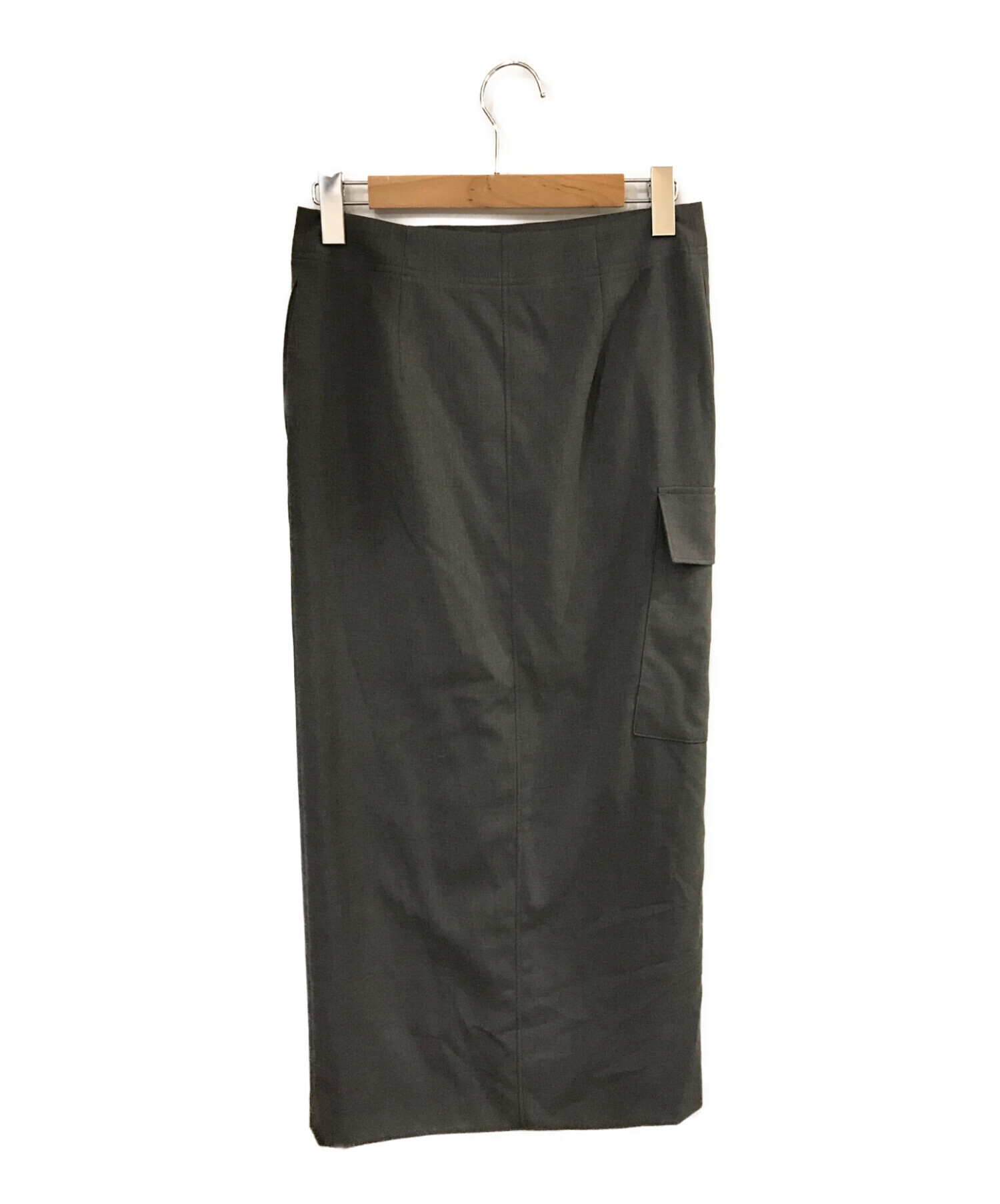 L'appartement (アパルトモン) Dry Tropical Cargo Skirt グレー サイズ:34 未使用品