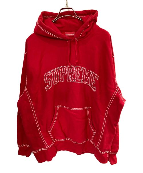 中古・古着通販】SUPREME (シュプリーム) プルオーバーパーカー レッド