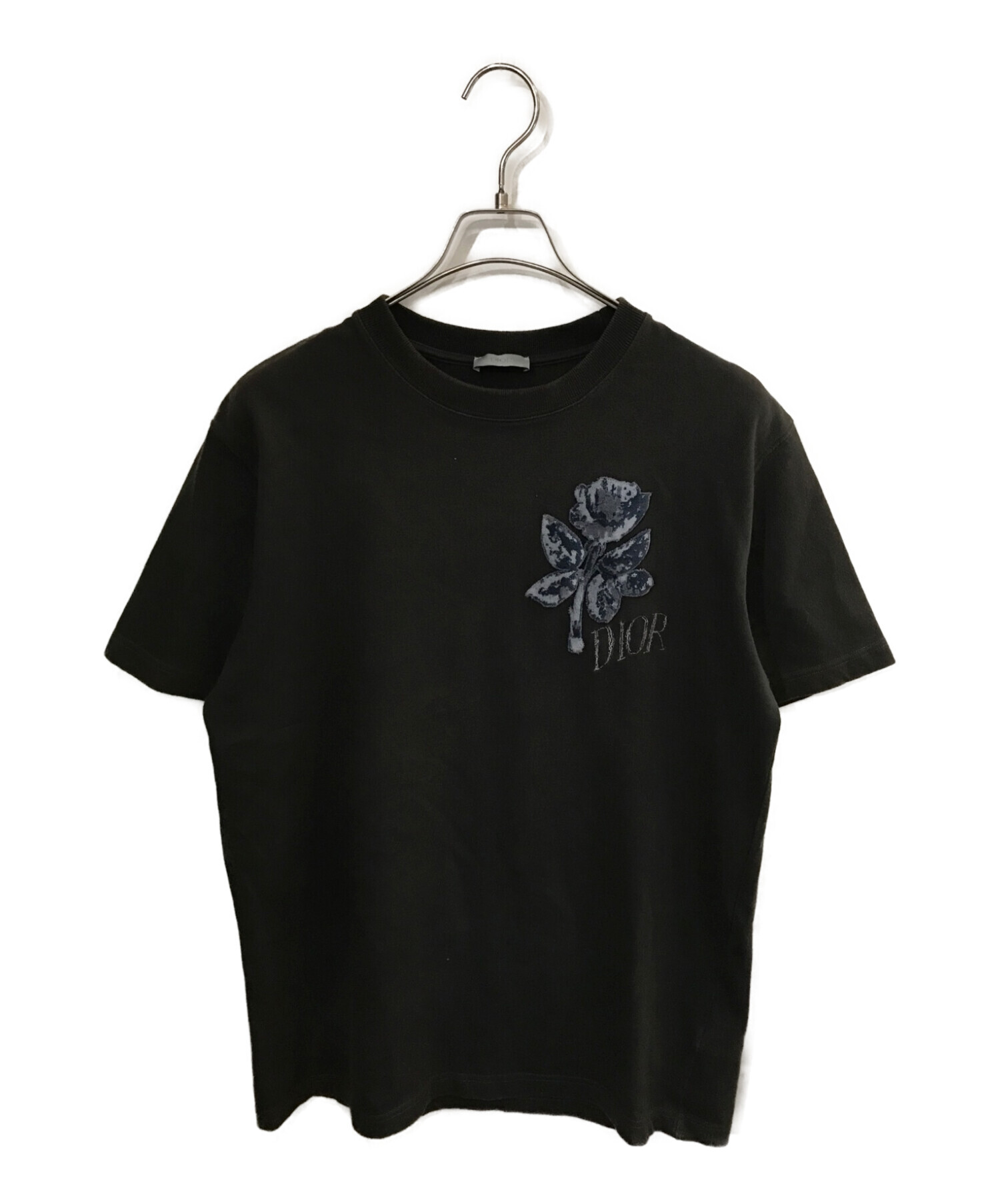 中古・古着通販】Dior (ディオール) ワッペンTシャツ ブラック サイズ