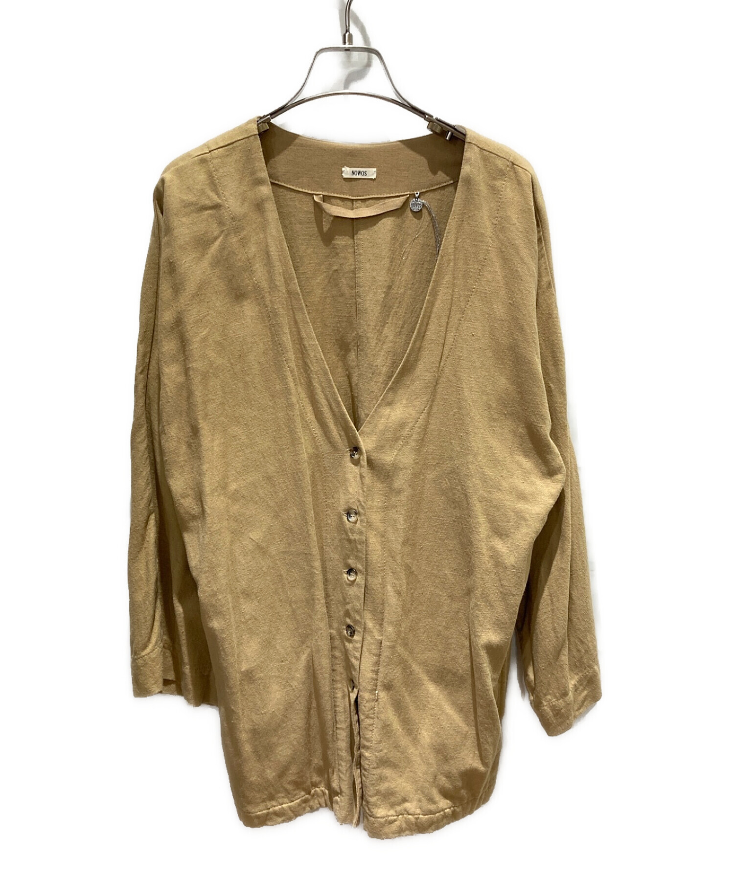 中古・古着通販】NOWOS (ノーウォス) Cotton linen over blouse