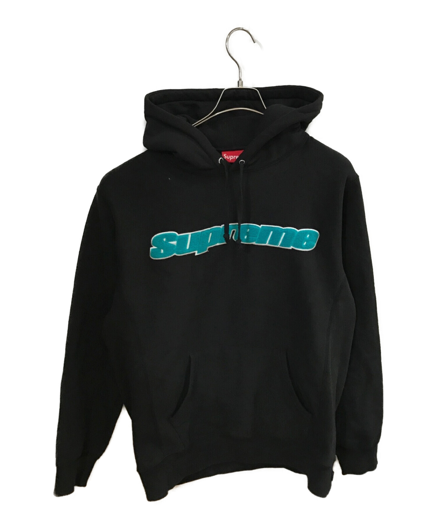 Supreme (シュプリーム) Chenille Hooded Sweatshirt ブラック サイズ:L