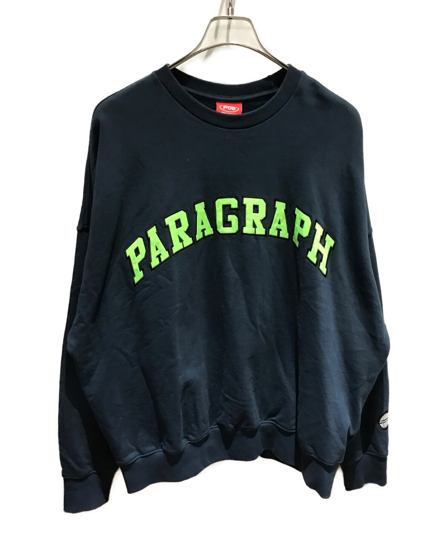 中古・古着通販】paragraph (パラグラフ) ロゴスウェット ネイビー