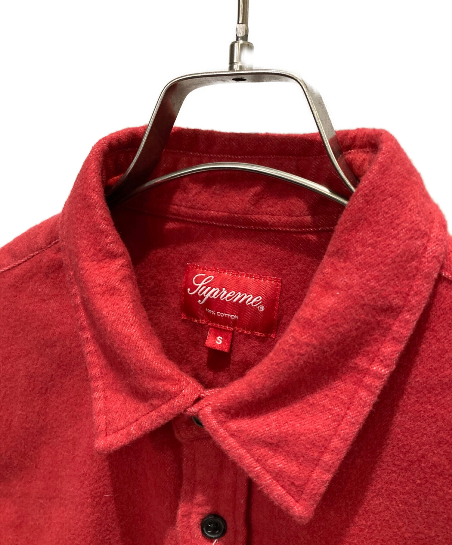 中古・古着通販】SUPREME (シュプリーム) コットンシャツ レッド