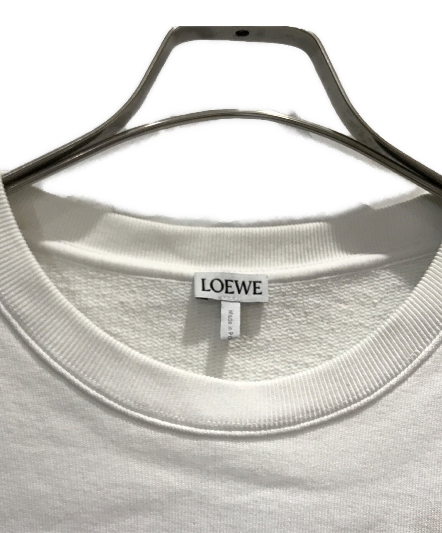 中古・古着通販】LOEWE (ロエベ) Embroidered Crew Neck ロゴ刺繍スウェット ホワイト サイズ:M｜ブランド・古着通販  トレファク公式【TREFAC FASHION】スマホサイト