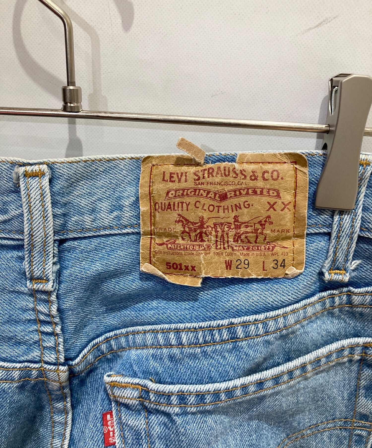 中古・古着通販】LEVI'S (リーバイス) デニムパンツ ブルー サイズ:W29